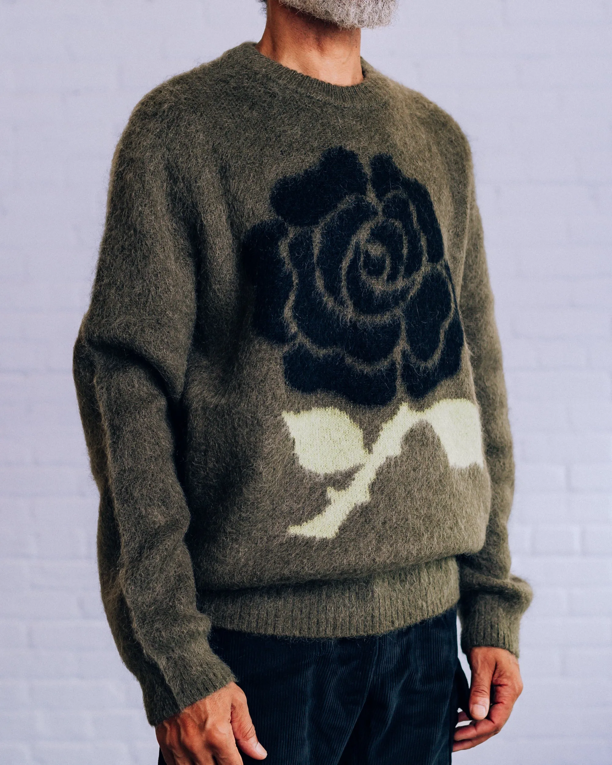 Black Rose Mohair Sweater sold by Raised by Wolves product image thumbnail 2