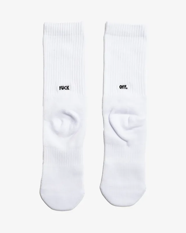 Fuck Off Crew Socks (10 Pack) sold by Raised by Wolves