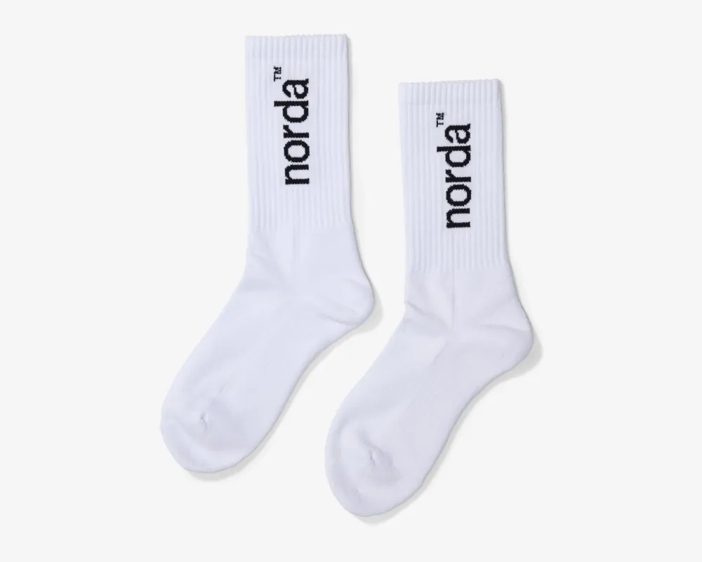 Retro Sock - U - White sold by Norda