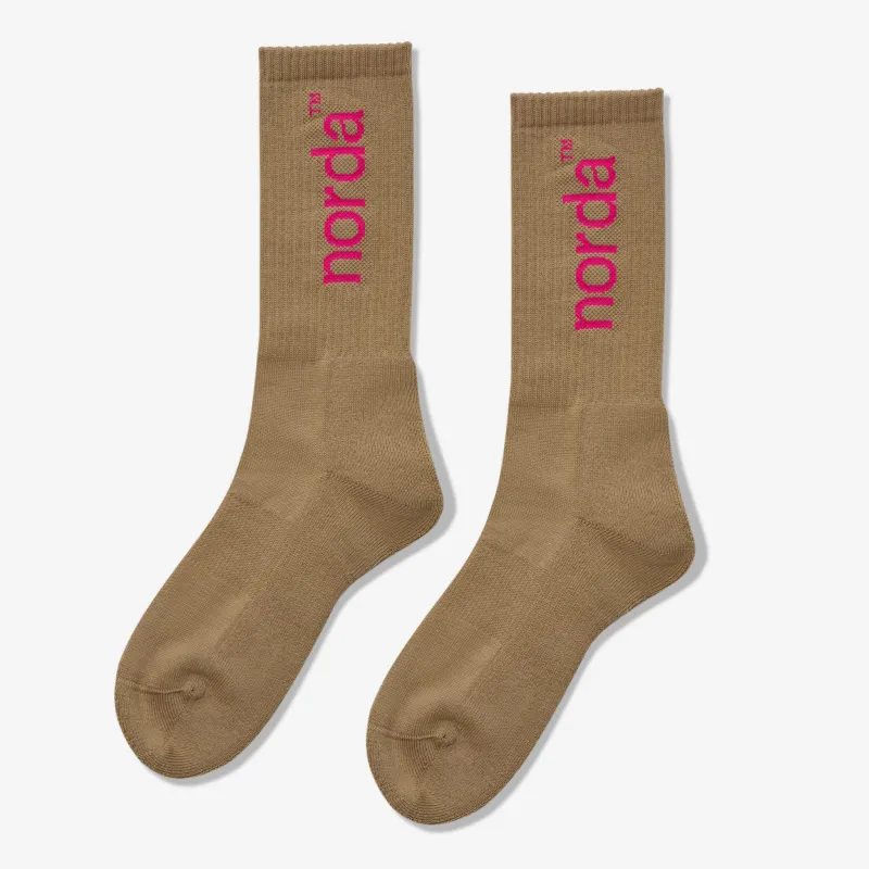 Retro Sock - U - Pink Fudge made by Norda