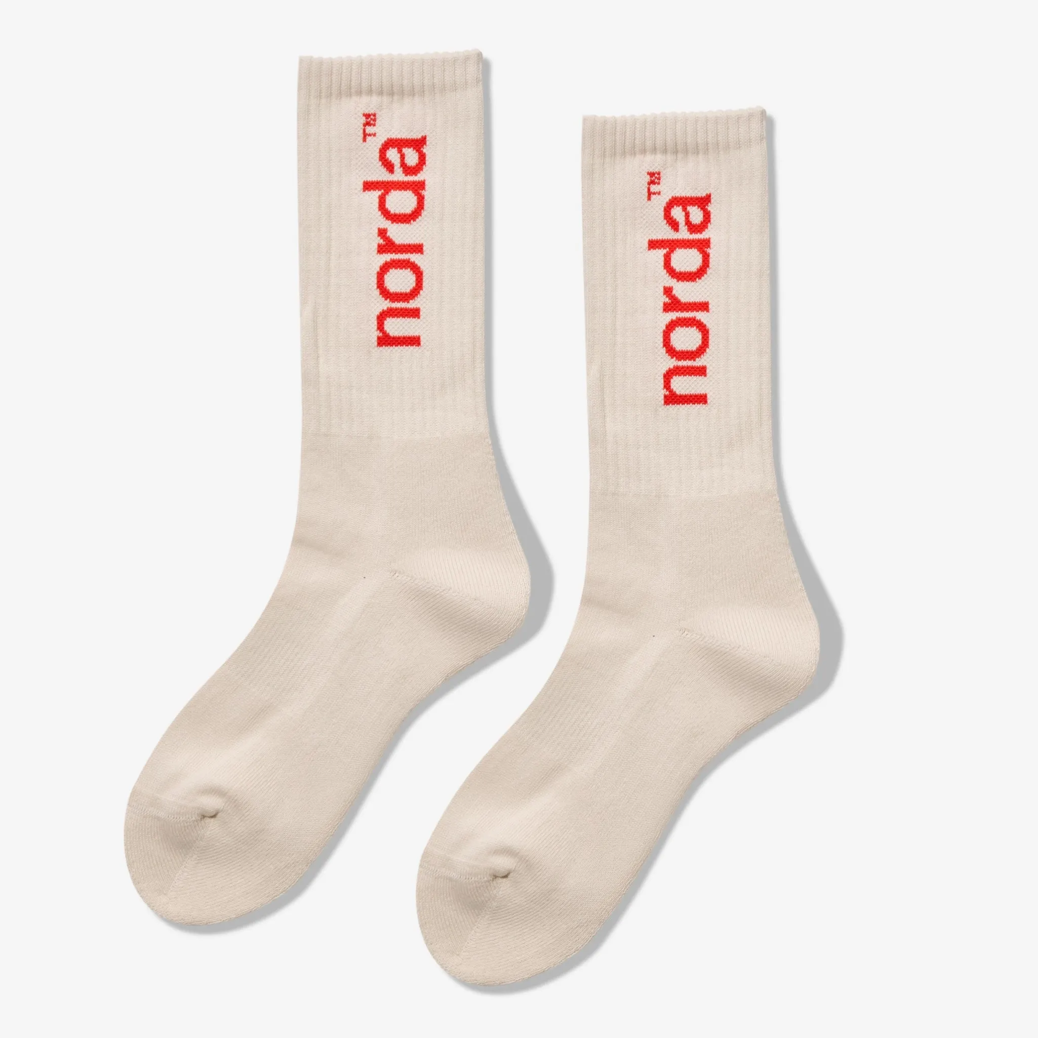 Retro Sock - U - Cream sold by Norda