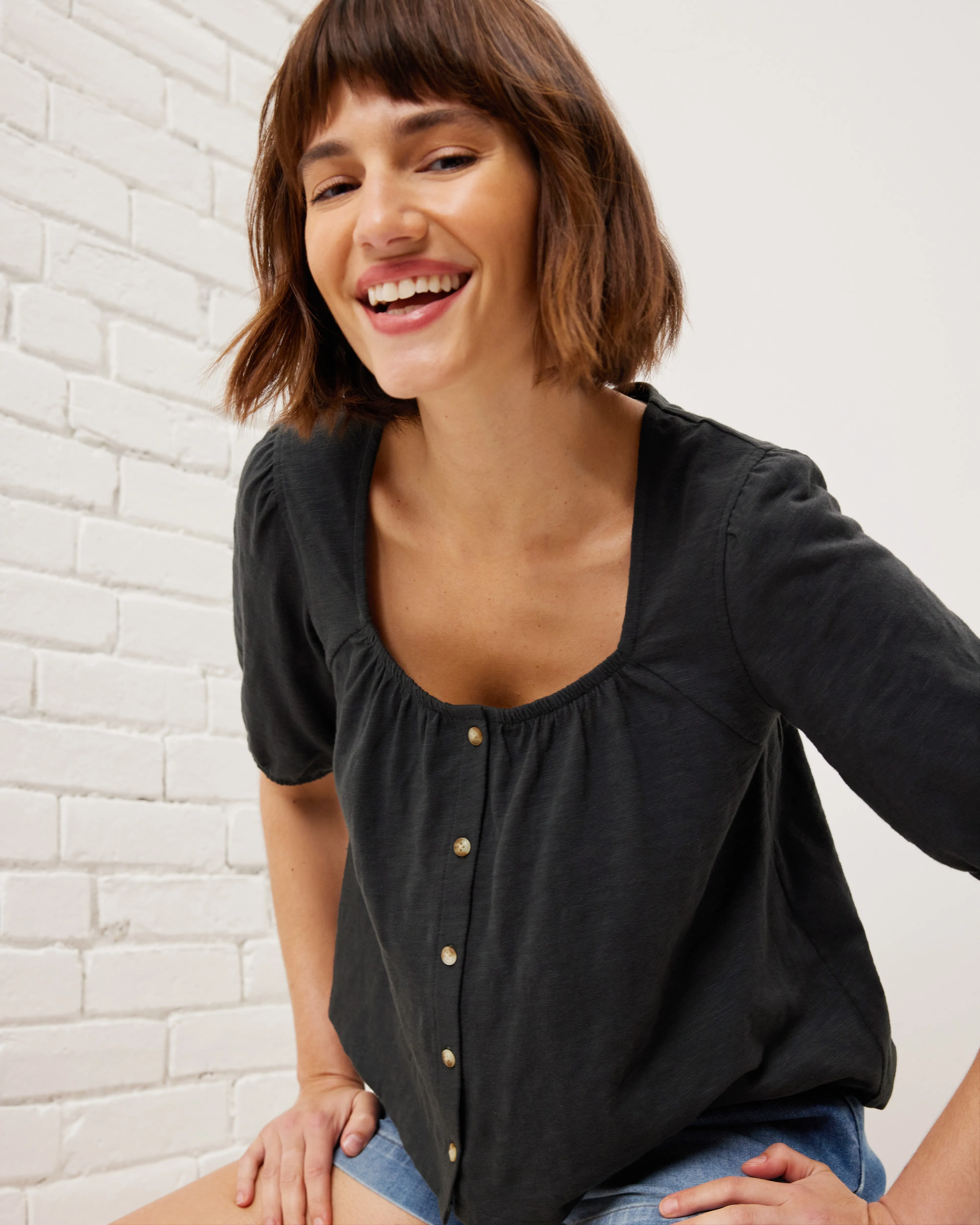 Breezy Puff Sleeve Top sold by UpWest product image thumbnail 3