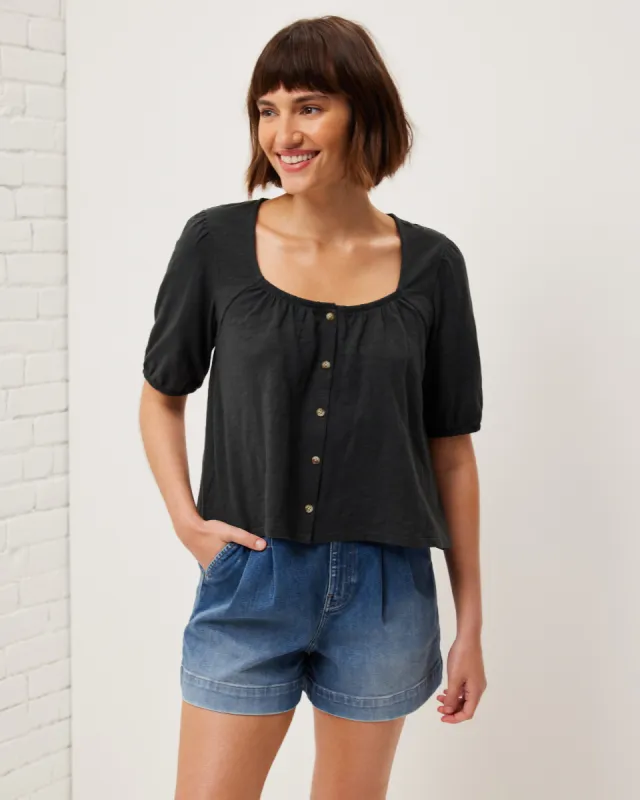 Breezy Puff Sleeve Top sold by UpWest