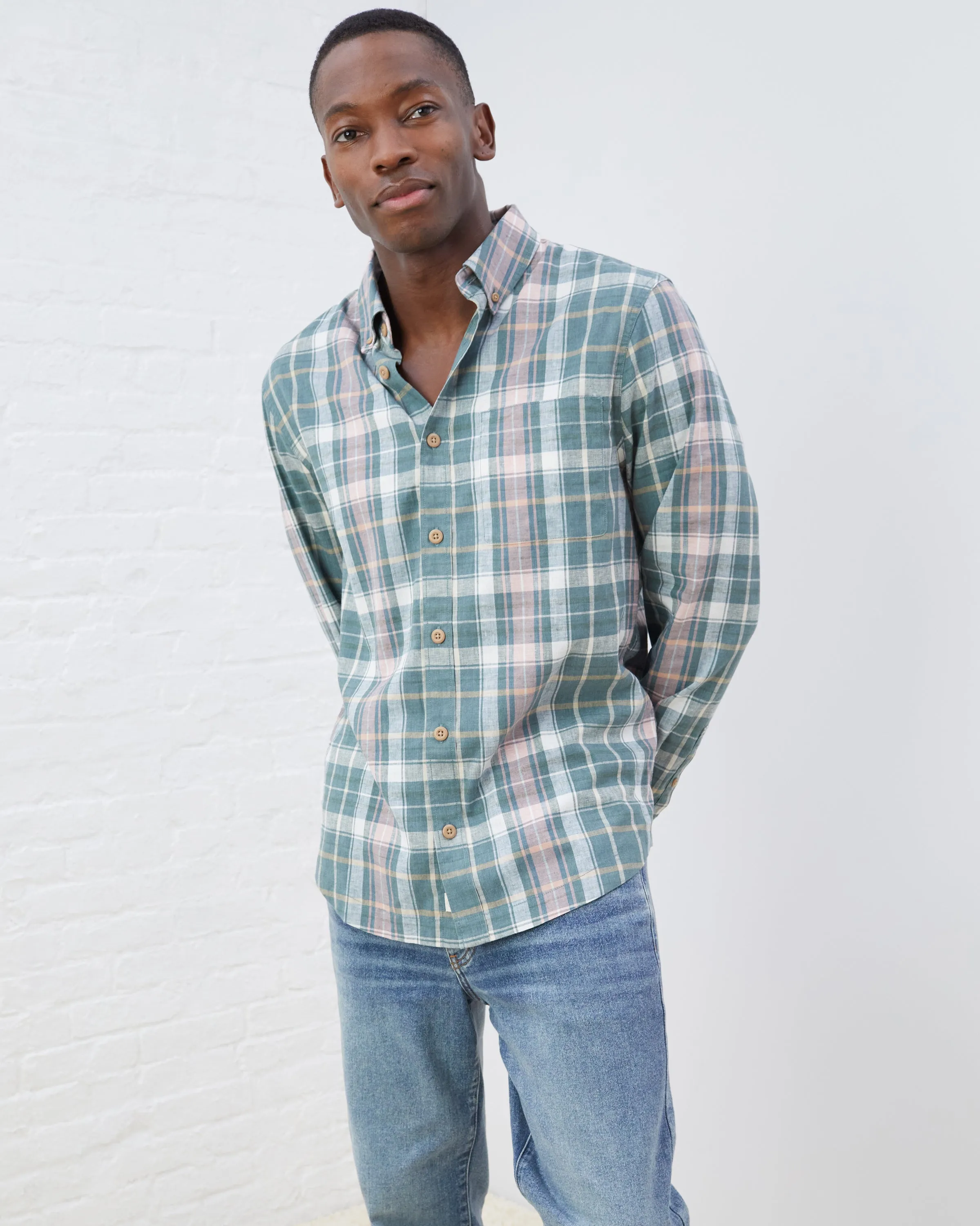 EcoHemp Button-Down Shirt sold by UpWest
