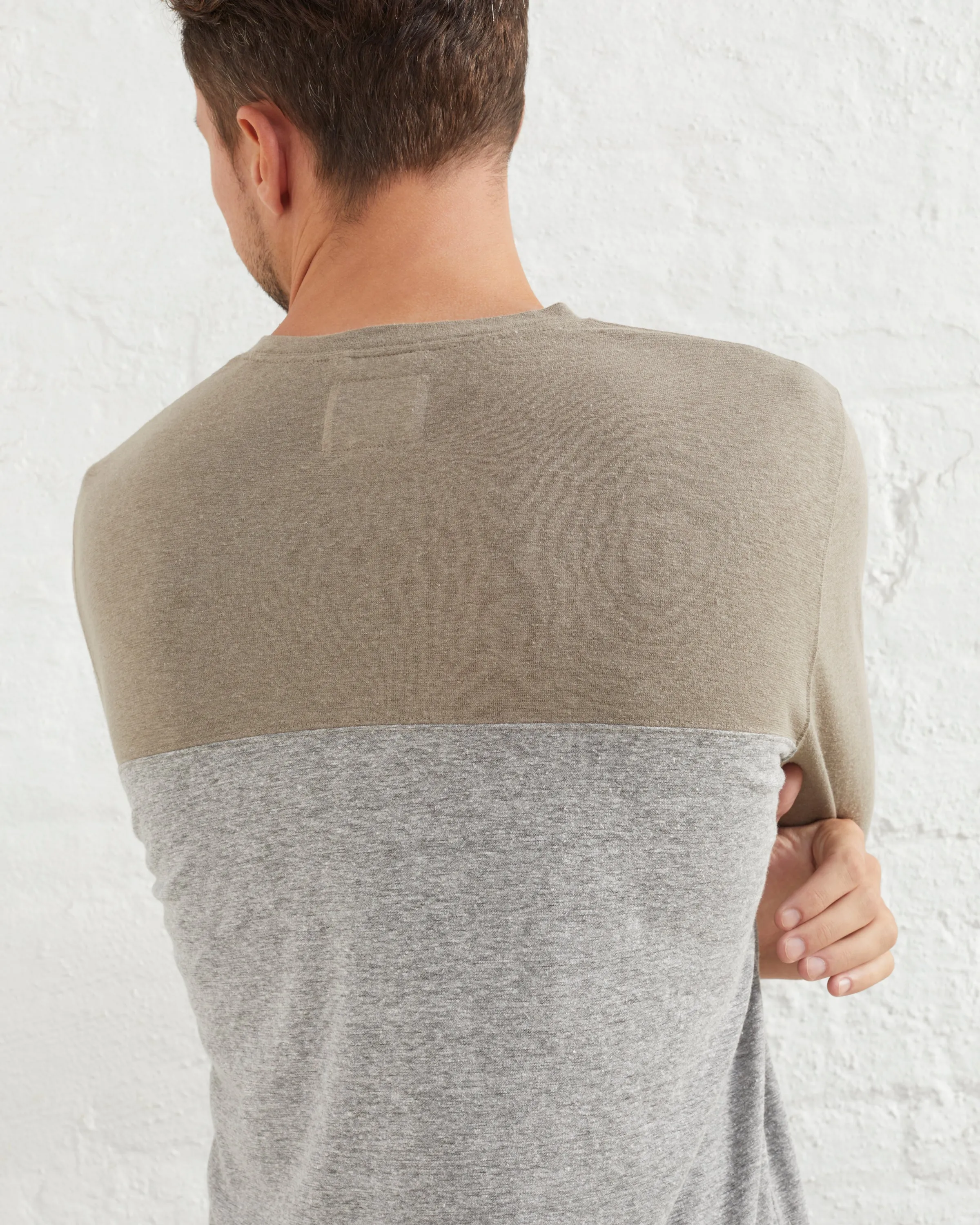 Hemp Jersey Colorblock Tee sold by UpWest product image thumbnail 3