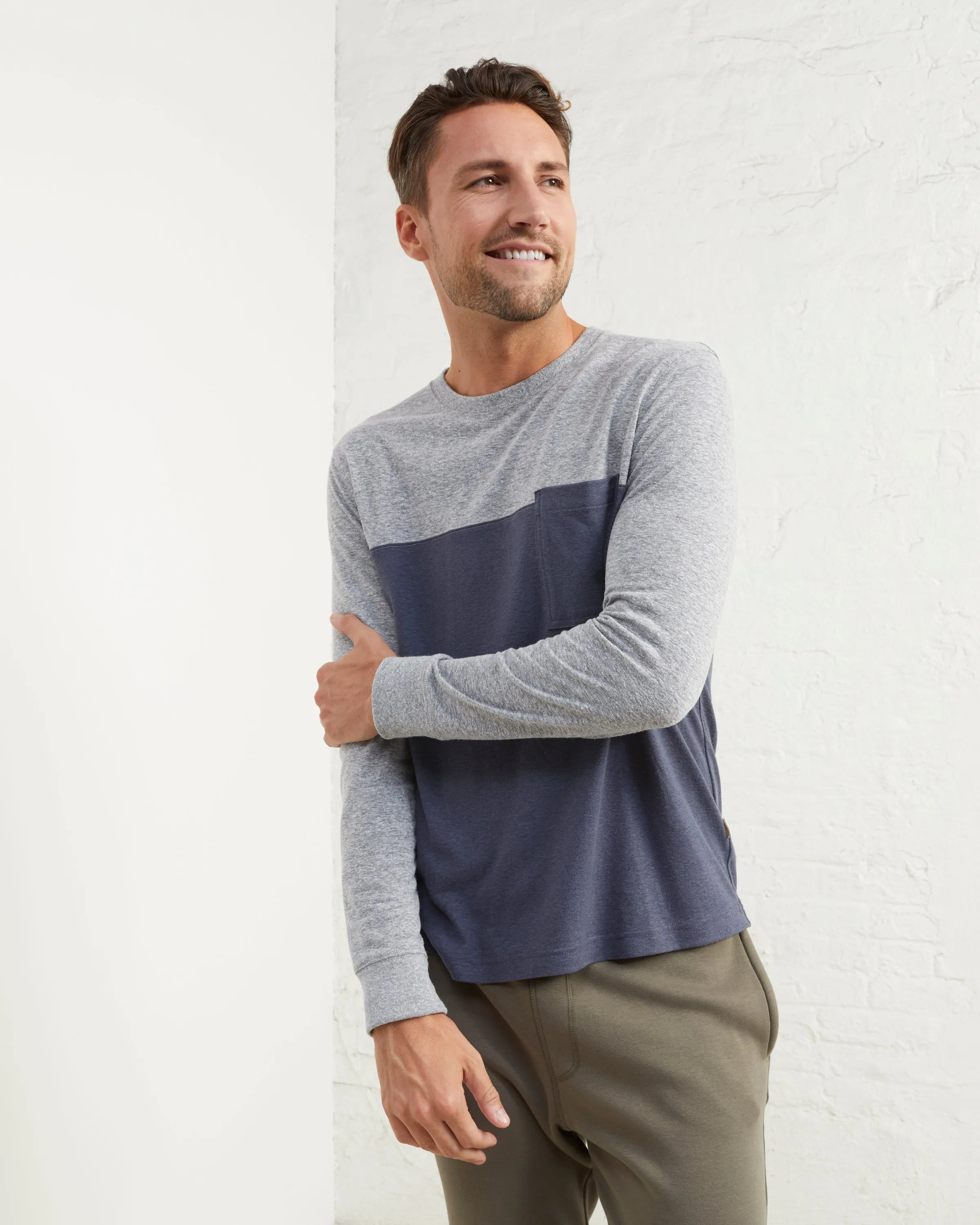 Hemp Jersey Colorblock Tee sold by UpWest product image thumbnail 4