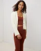 Comfy Cropped Rib Cardigan sold by UpWest