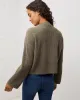 Comfy Cropped Rib Cardigan sold by UpWest