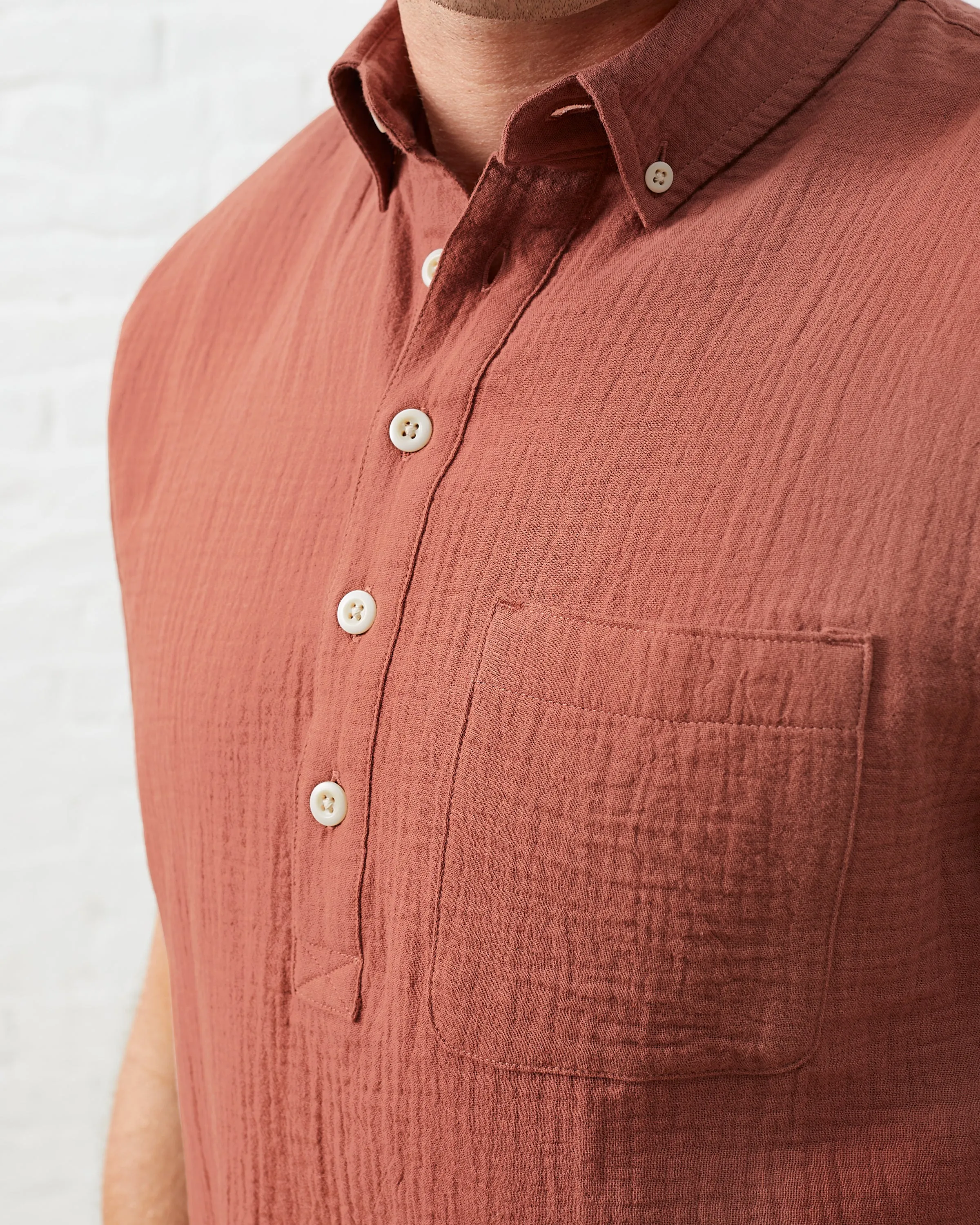 Coastal Cotton Half-Placket Shirt sold by UpWest product image thumbnail 3