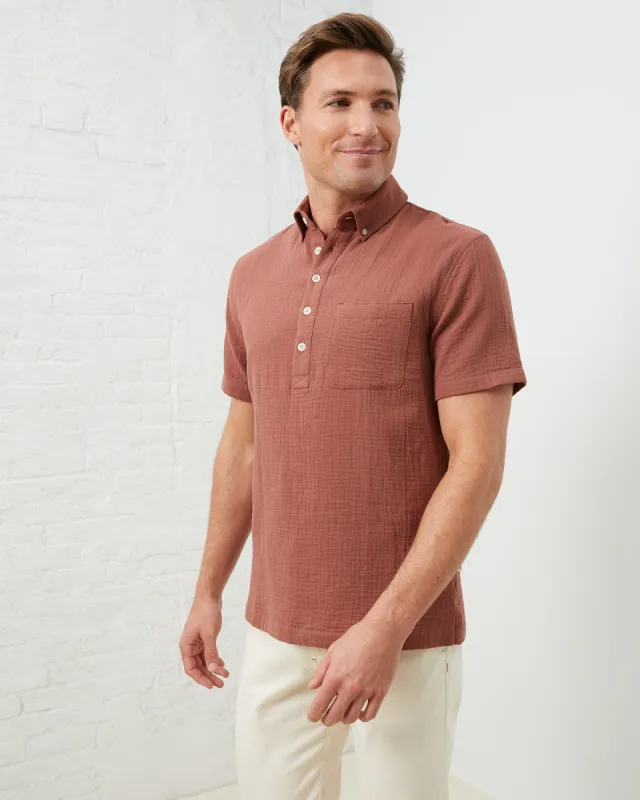 Coastal Cotton Half-Placket Shirt sold by UpWest