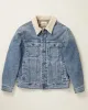 Sherpa-Lined Denim Jacket sold by UpWest