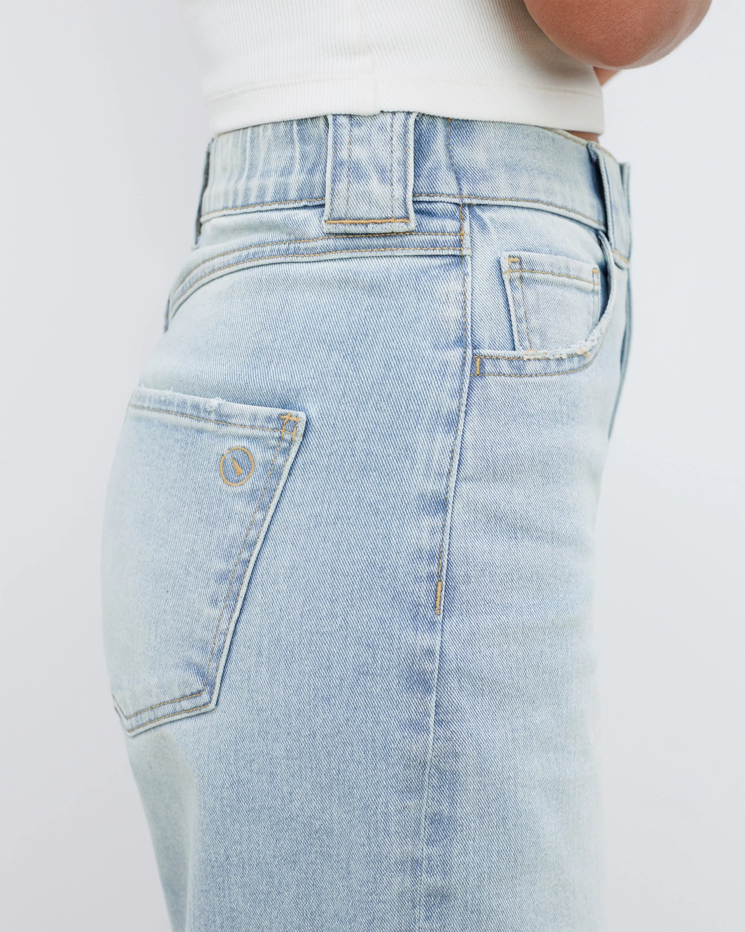 Wide-Leg Light Wash Denim sold by UpWest product image thumbnail 4