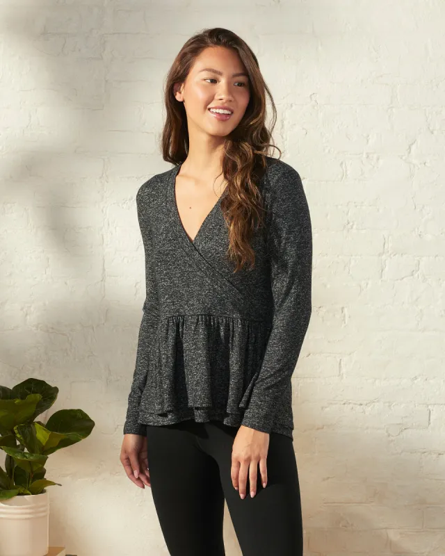 Ultra-Soft Wrap Top sold by UpWest