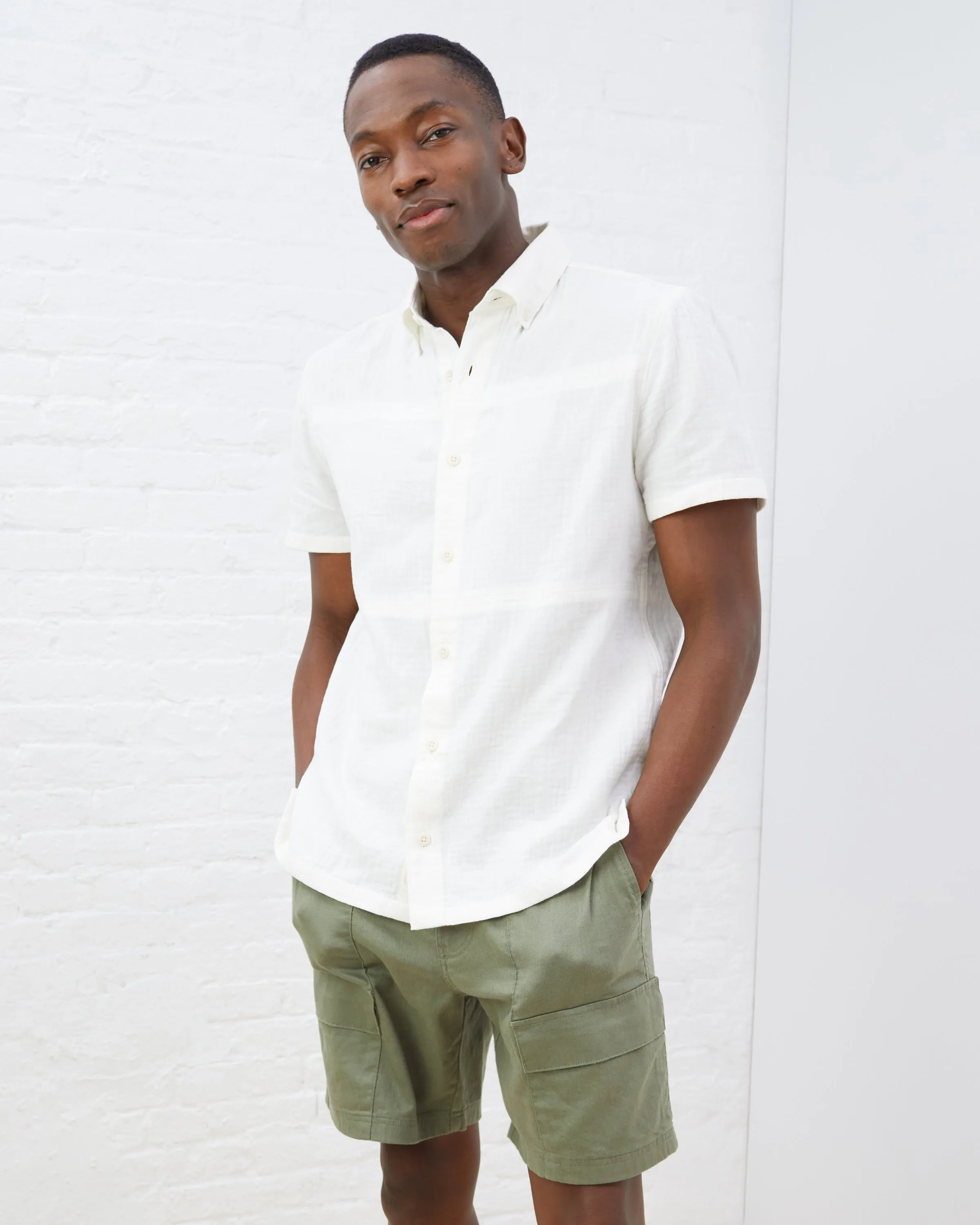 Coastal Cotton Button-Down Shirt sold by UpWest product image thumbnail 5
