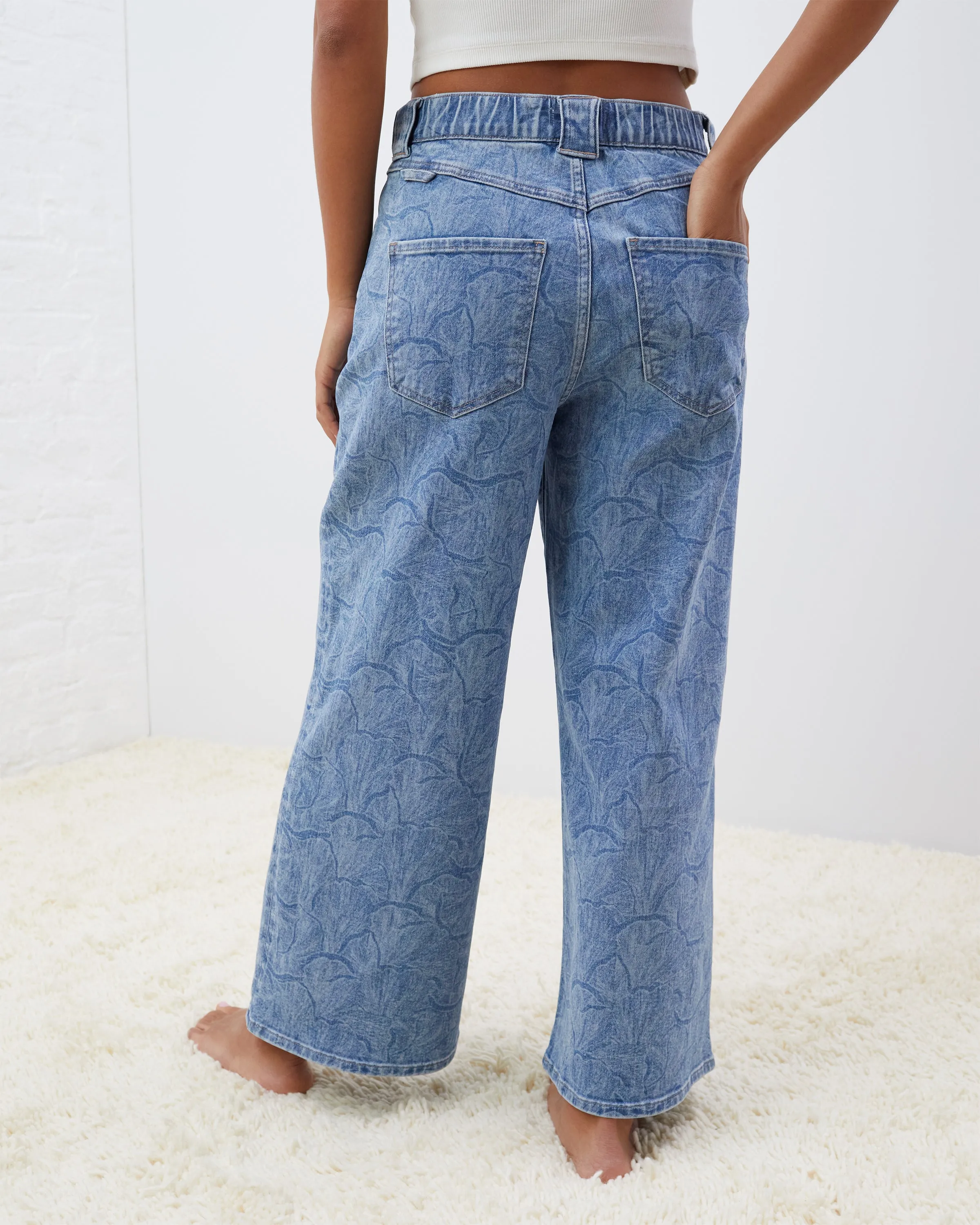 Wide-Leg Printed Denim sold by UpWest product image thumbnail 3