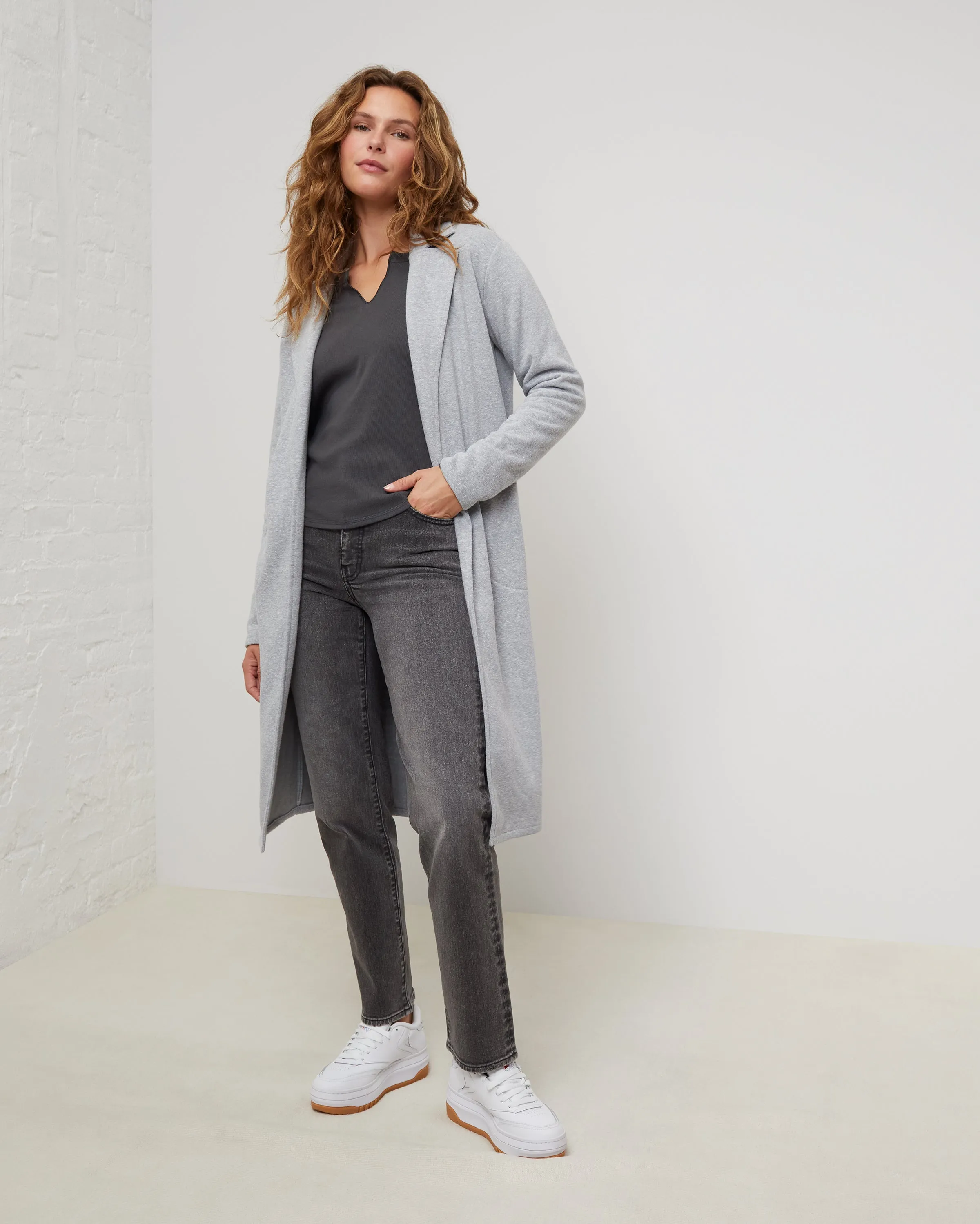 EcoHemp Fleece Trench sold by UpWest