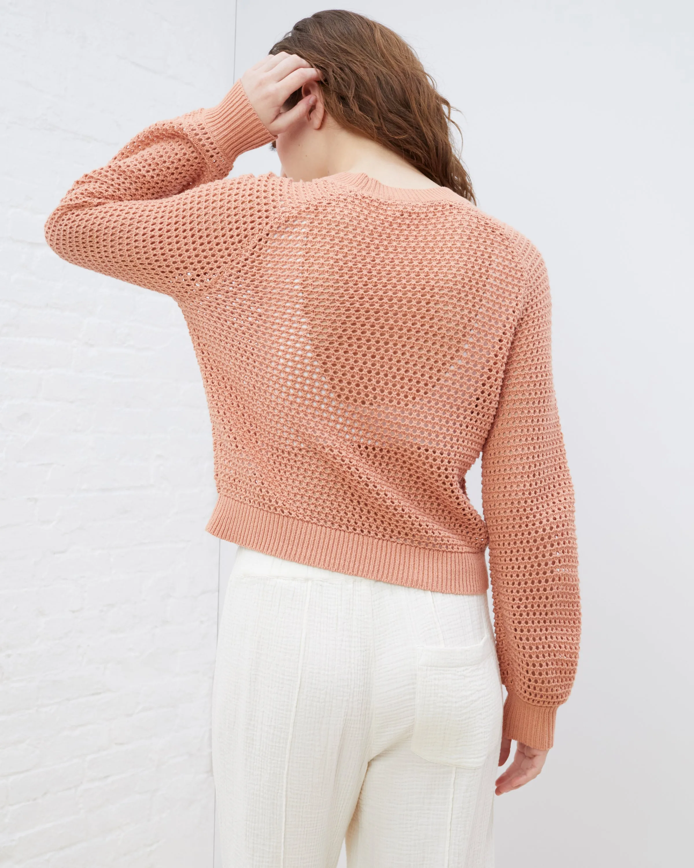 Beachy Open Stitch Crewneck Sweater sold by UpWest product image thumbnail 2