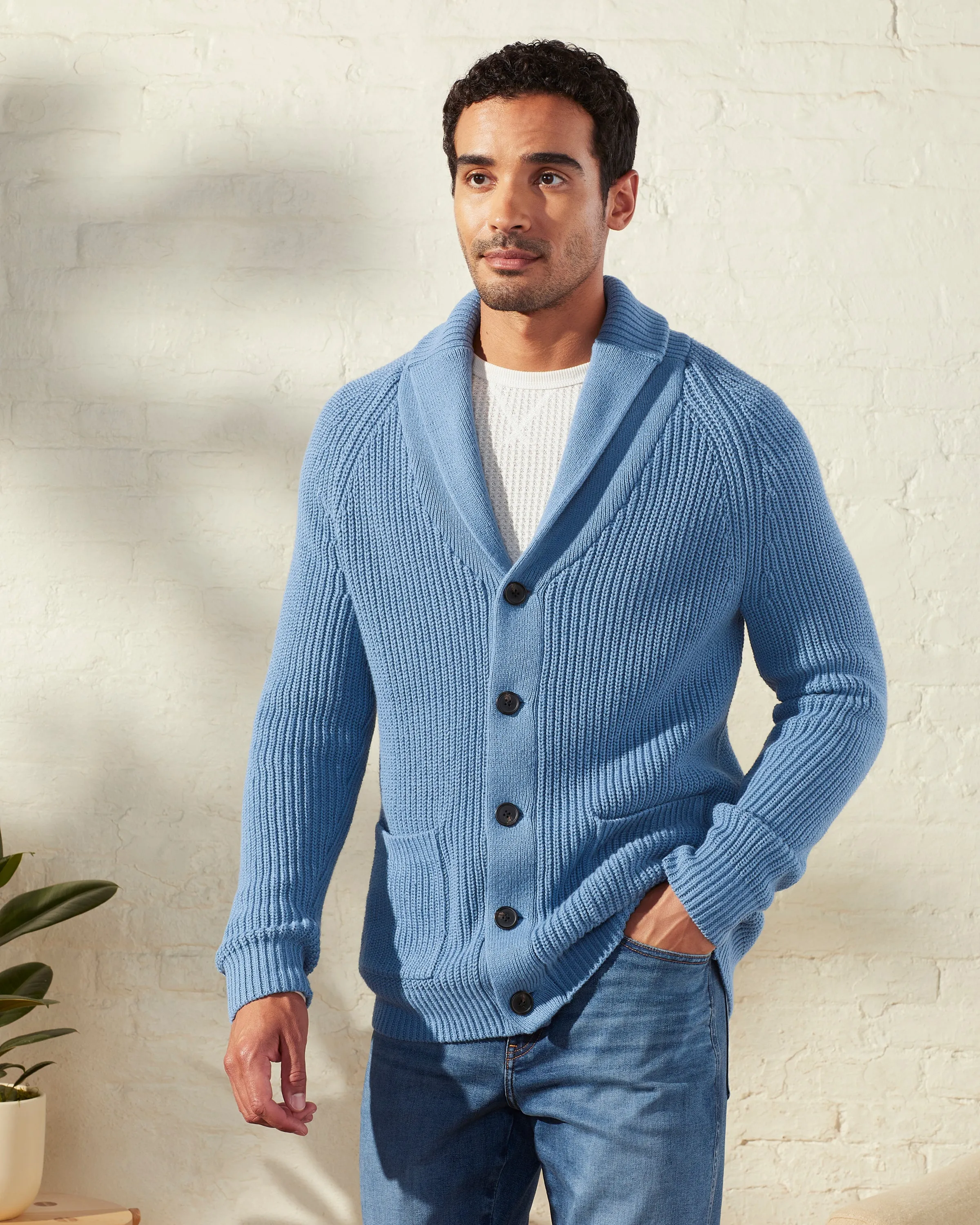 Weekend Shawl Collar Cardigan sold by UpWest
