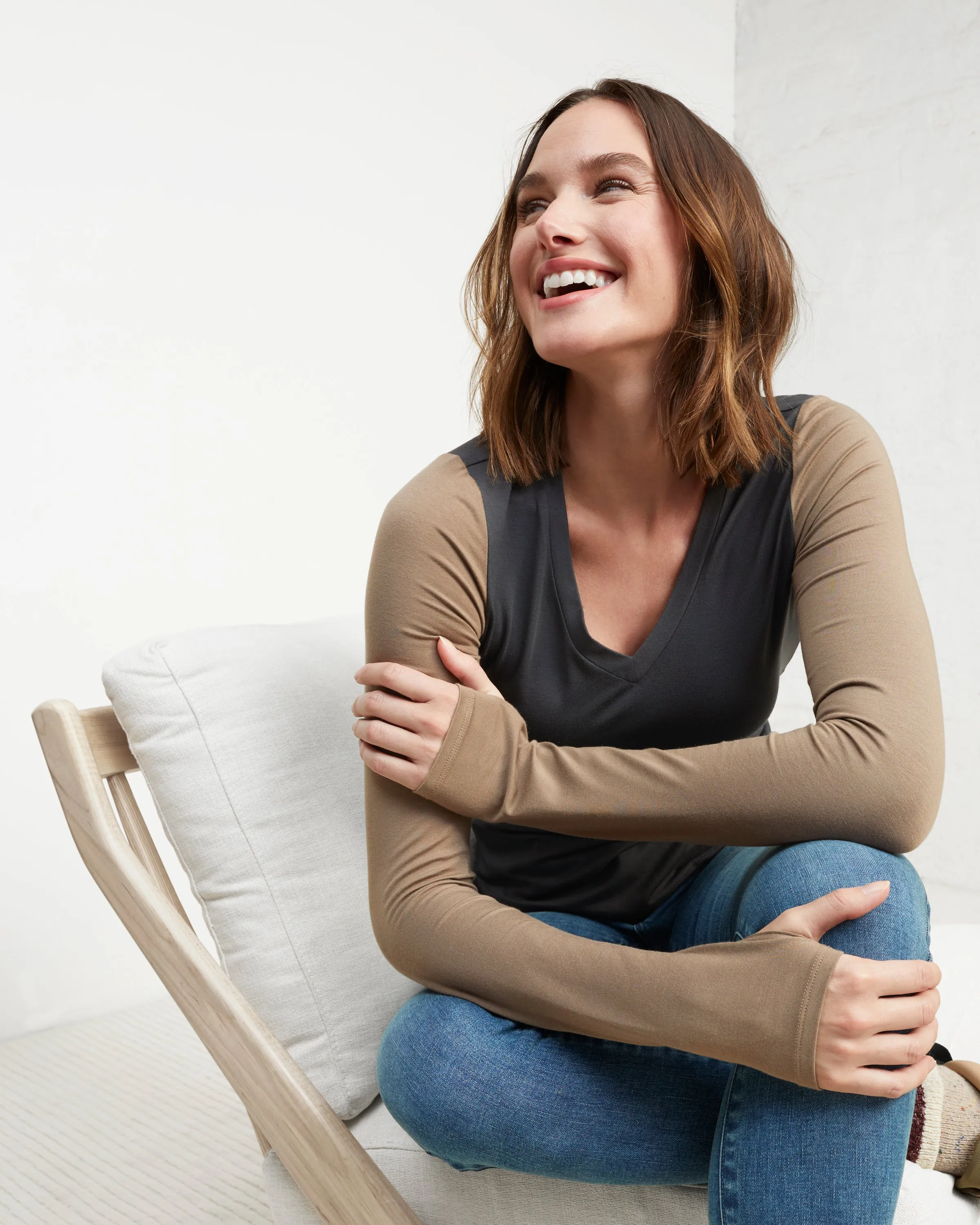 Adventure Wicking V-Neck Shirt sold by UpWest product image thumbnail 5