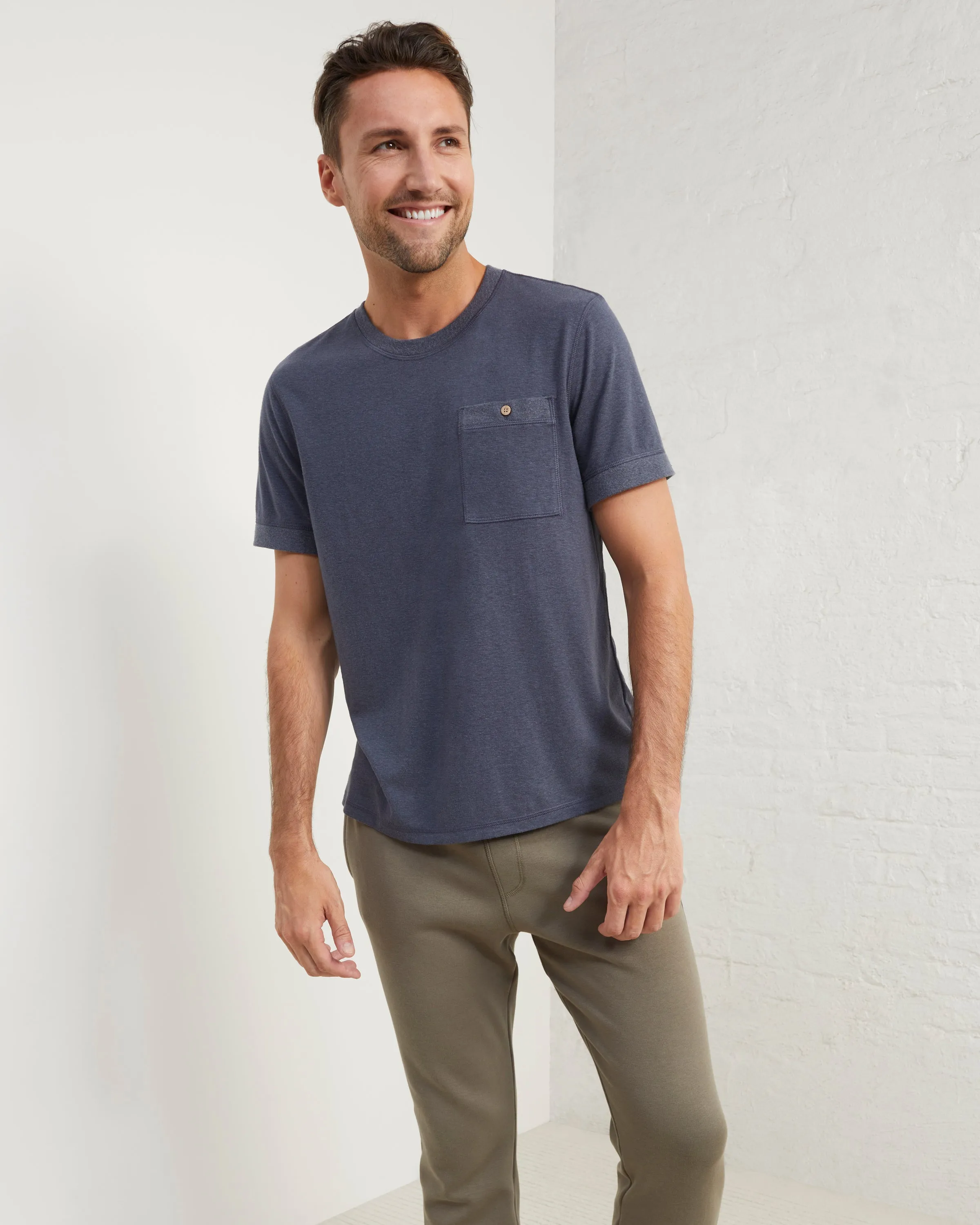 Hemp Jersey Pocket Tee sold by UpWest product image thumbnail 4