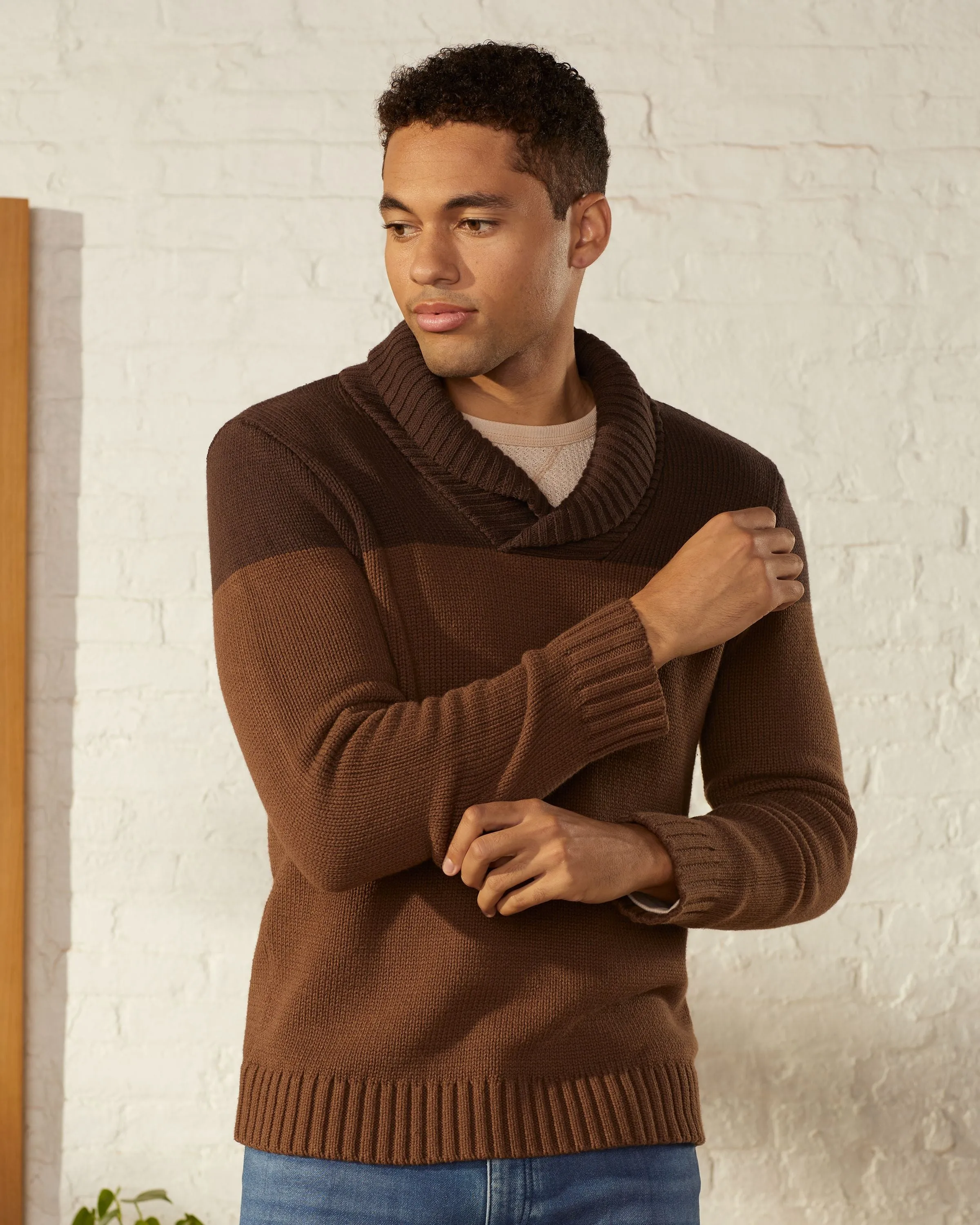 Colorblock Pullover Sweater sold by UpWest