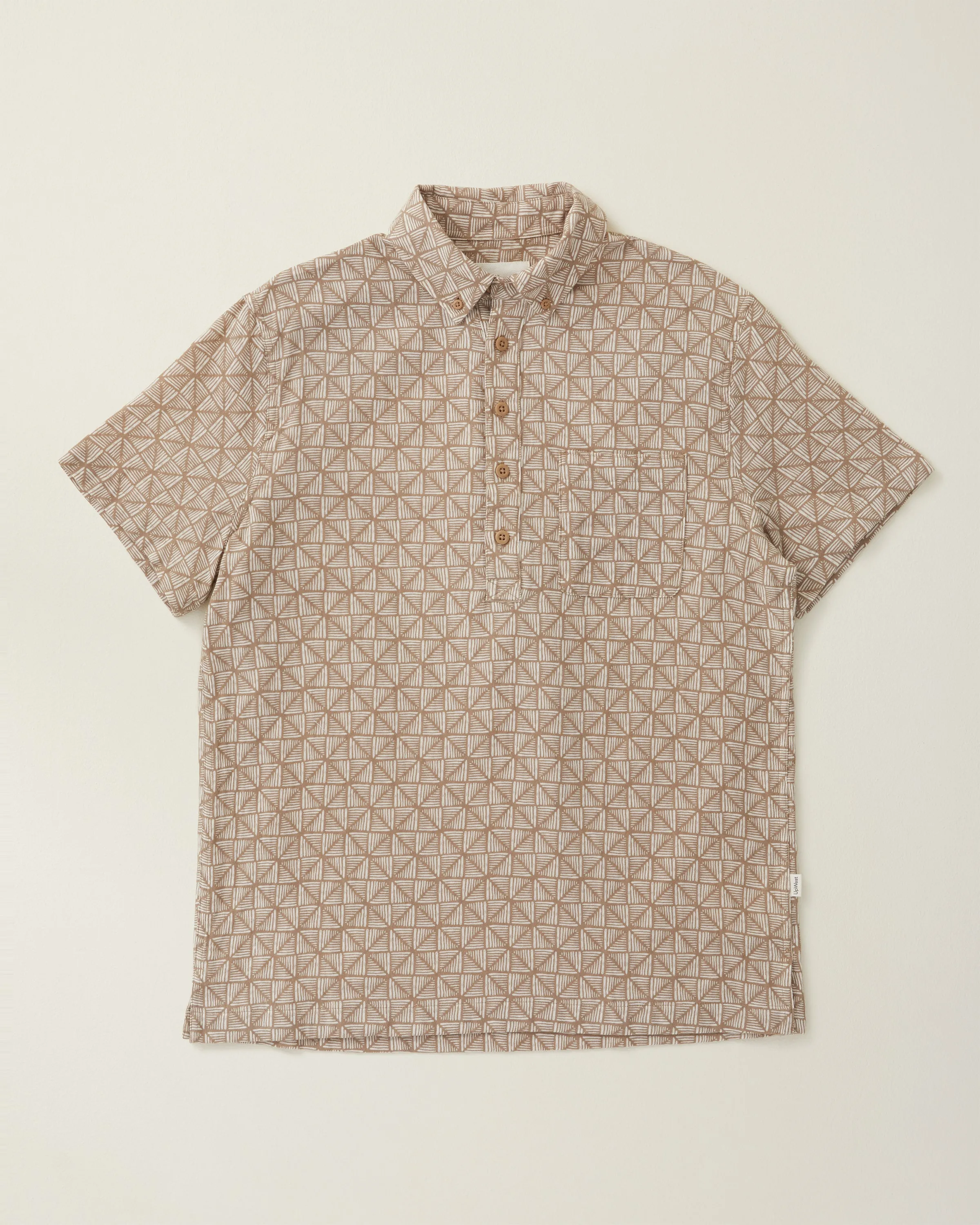 Coastal Cotton Half-Placket Shirt sold by UpWest