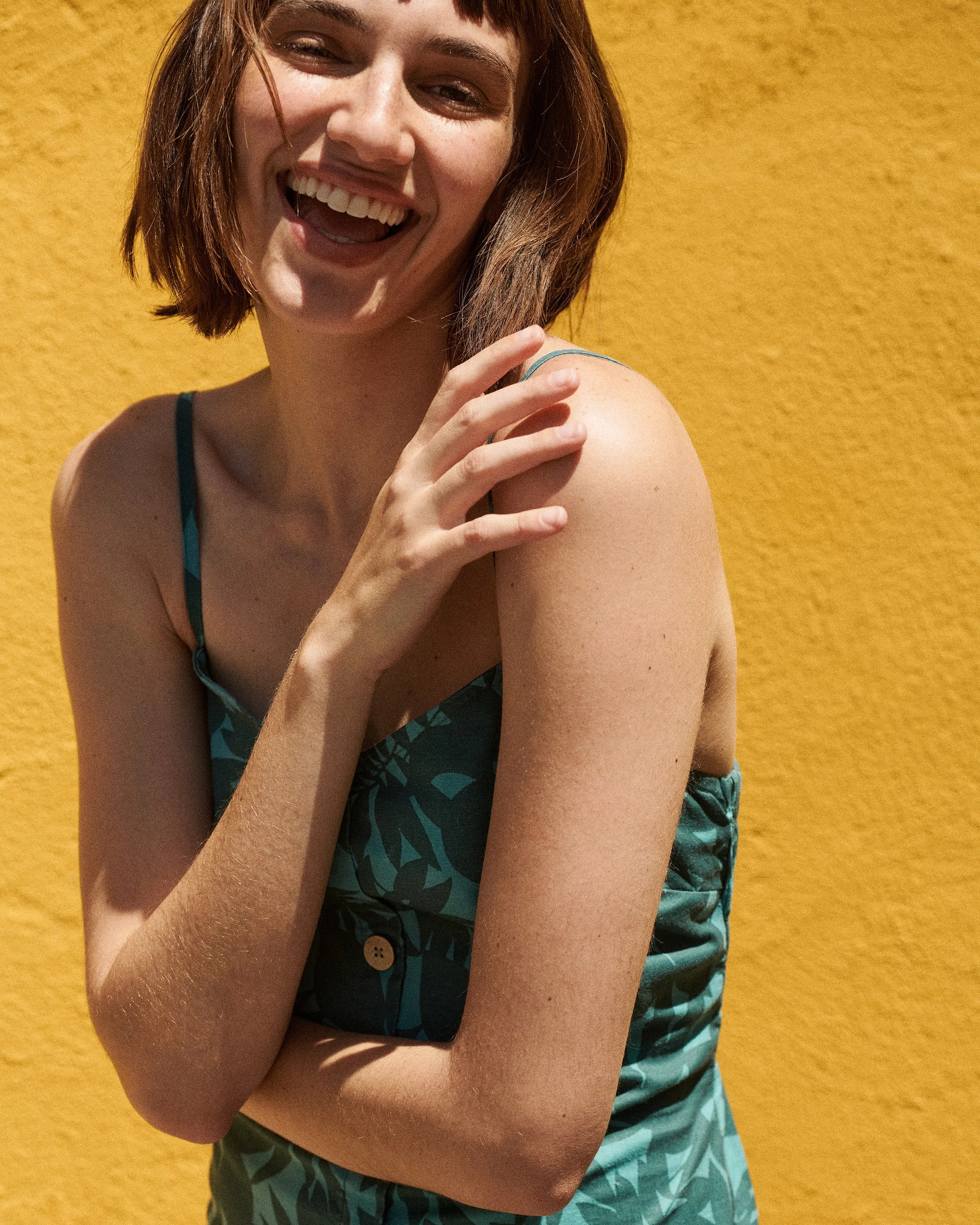 EcoHemp Palm Midi Sundress sold by UpWest product image thumbnail 2