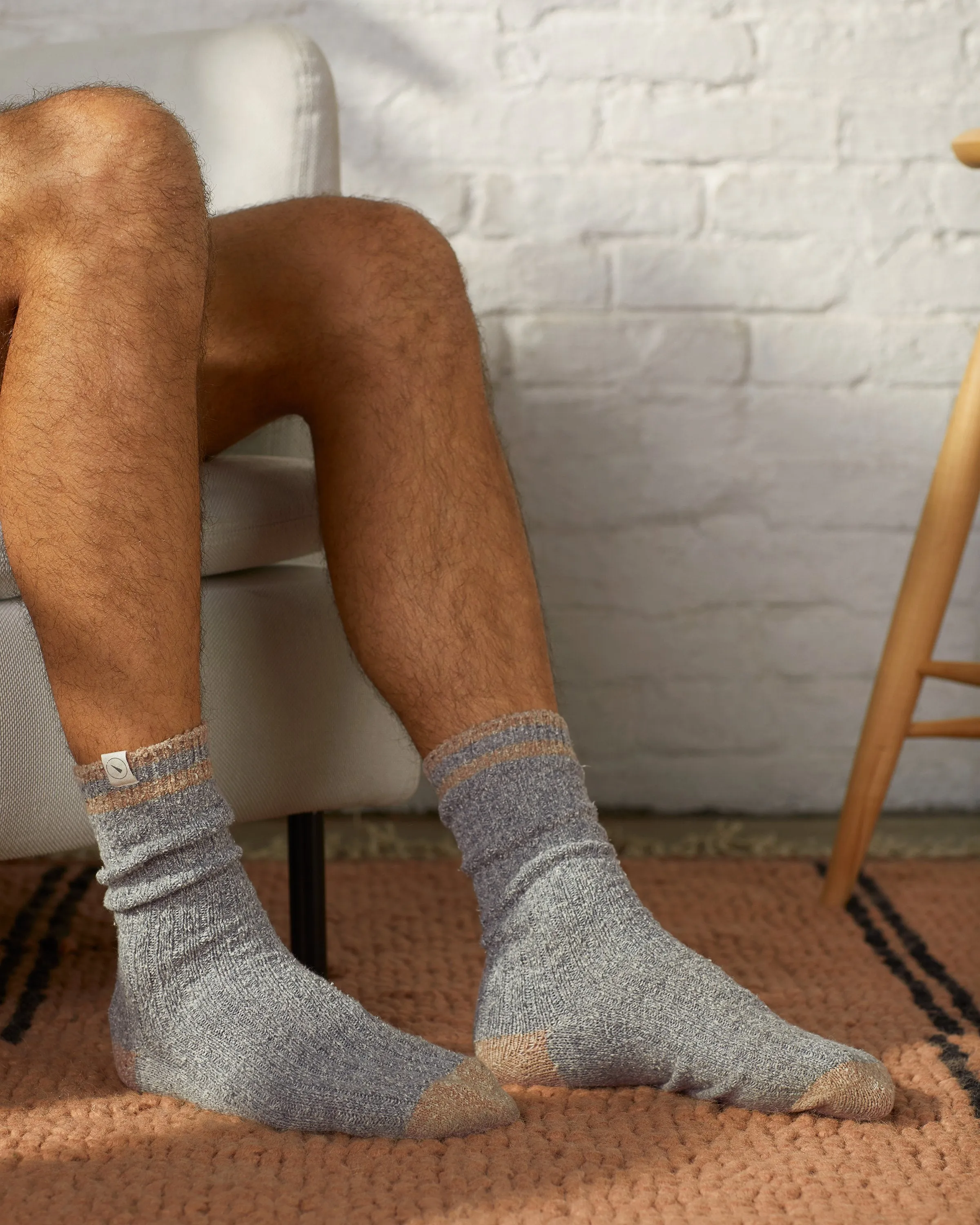 Super-Soft Colorblock Sock sold by UpWest