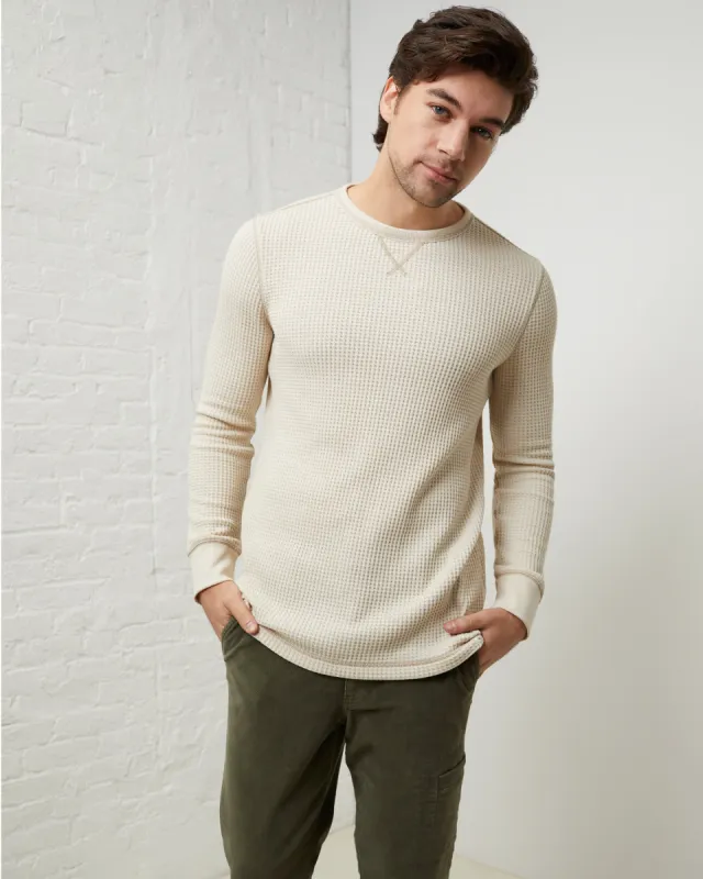 Cozy Up Waffle Crewneck Tee sold by UpWest