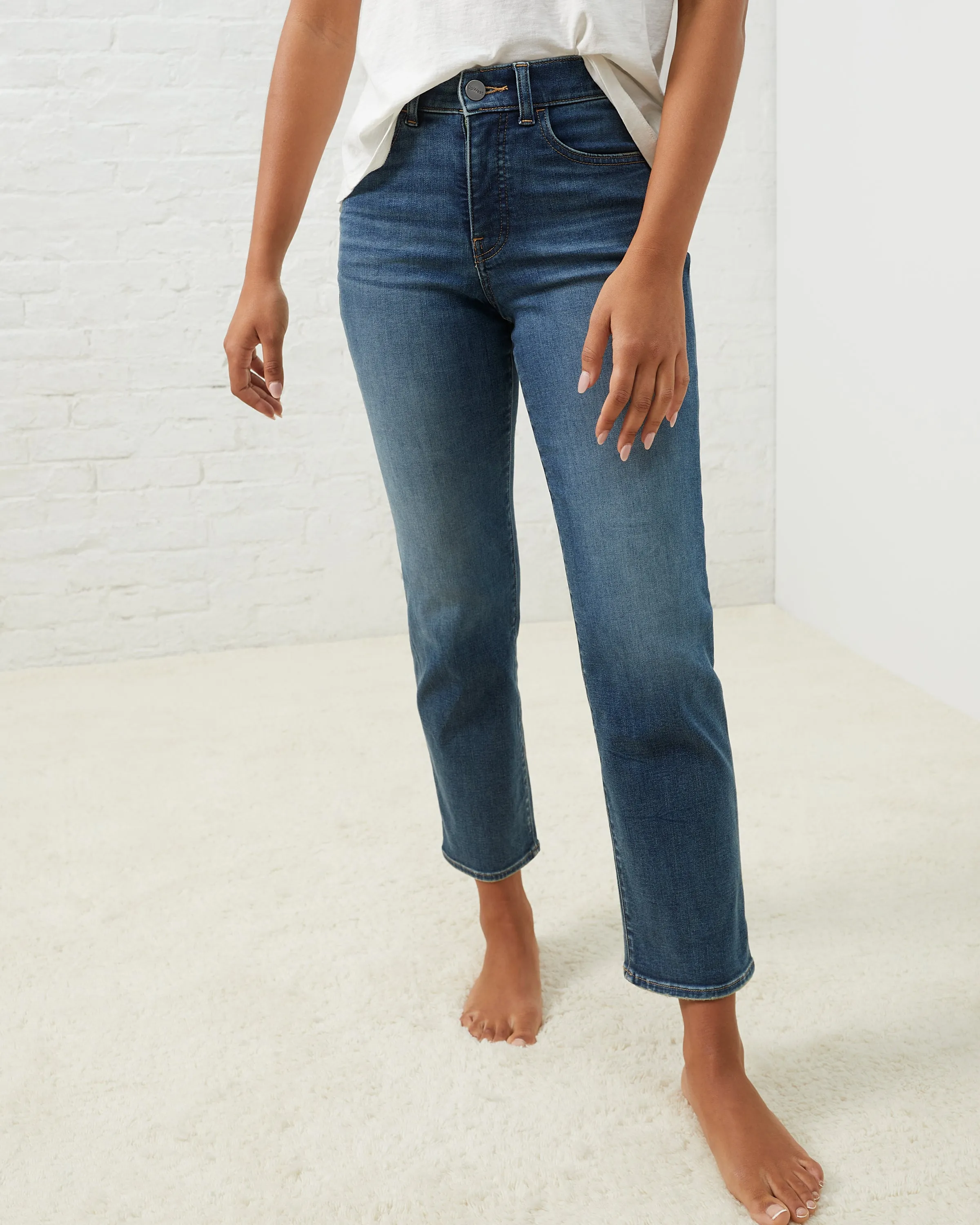 All-Day High-Rise Straight Denim sold by UpWest