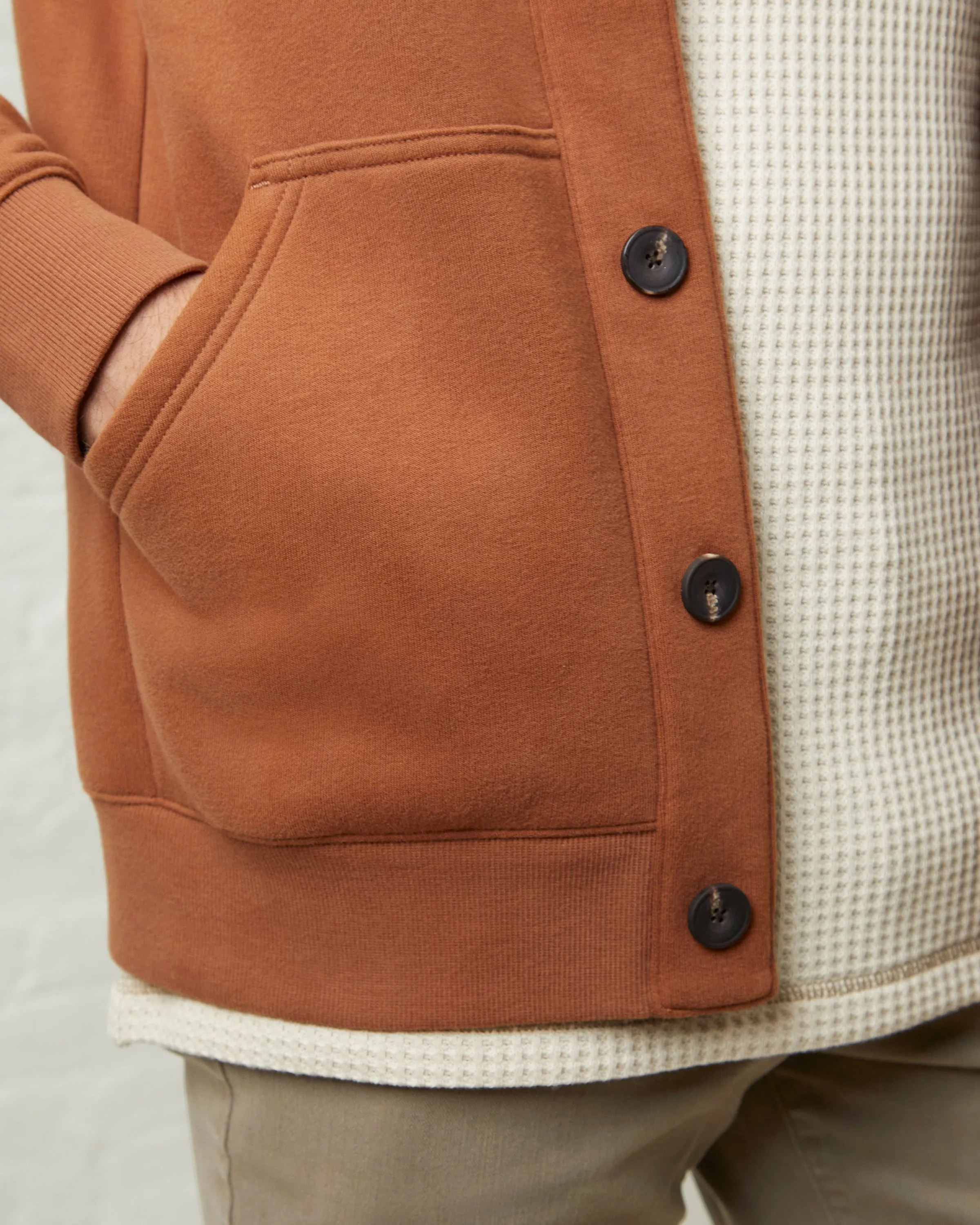 Super-Soft Sweatshirt Cardigan sold by UpWest product image thumbnail 4