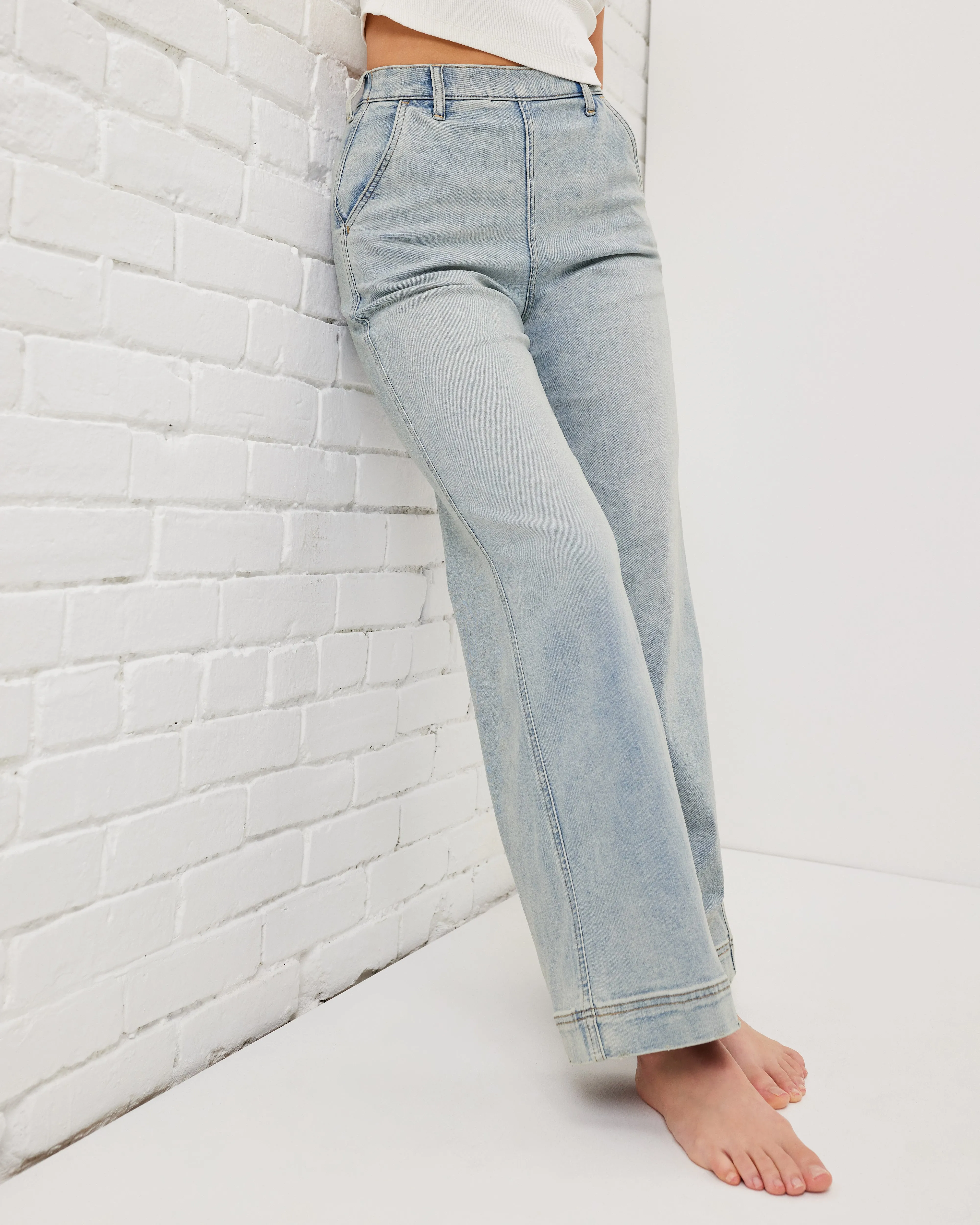 All-Day Wide-Leg Denim Trouser sold by UpWest product image thumbnail 5