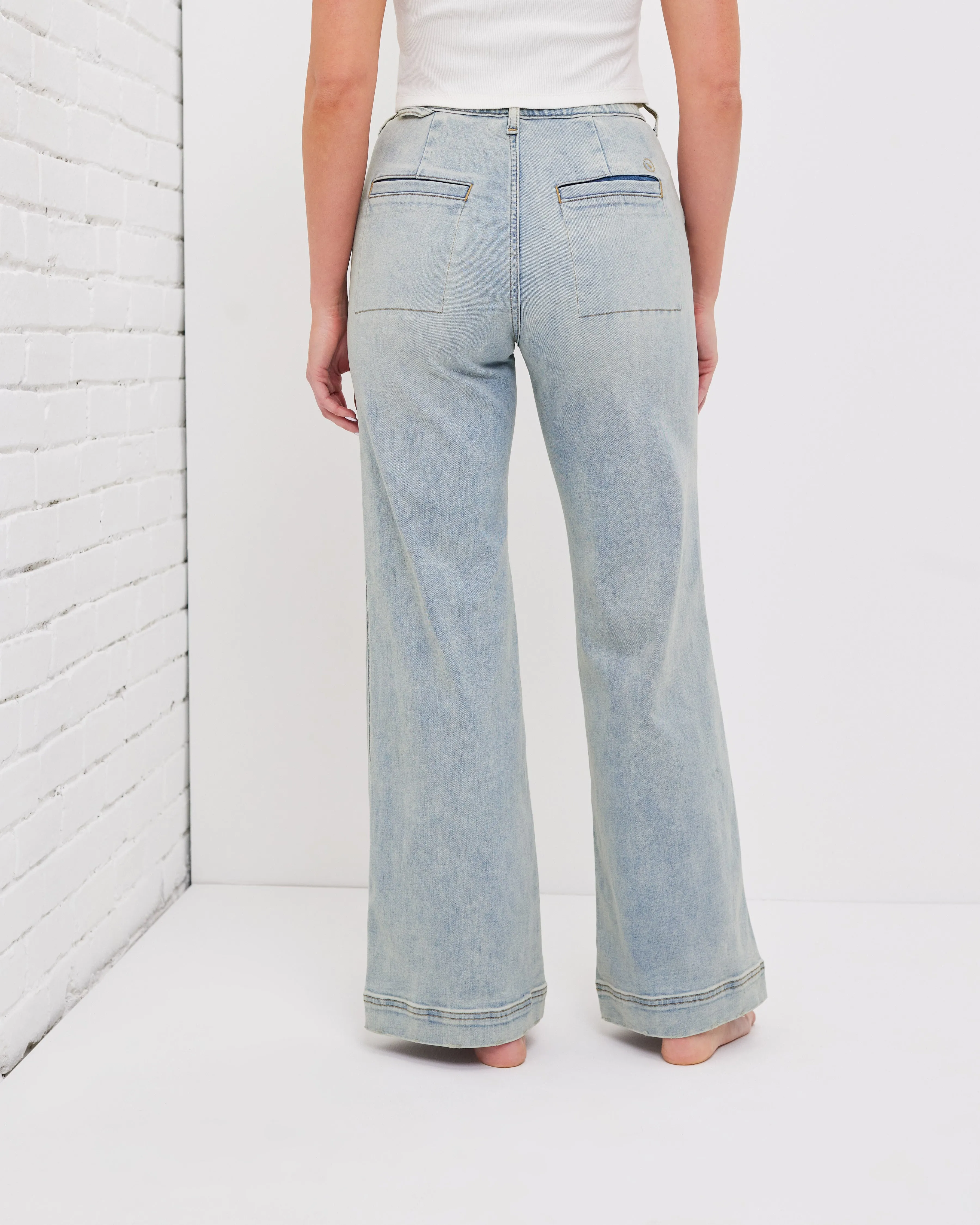 All-Day Wide-Leg Denim Trouser sold by UpWest product image thumbnail 2