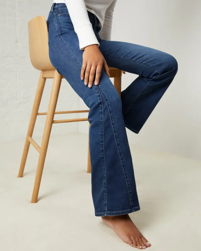 All-Day Flare Denim sold by UpWest