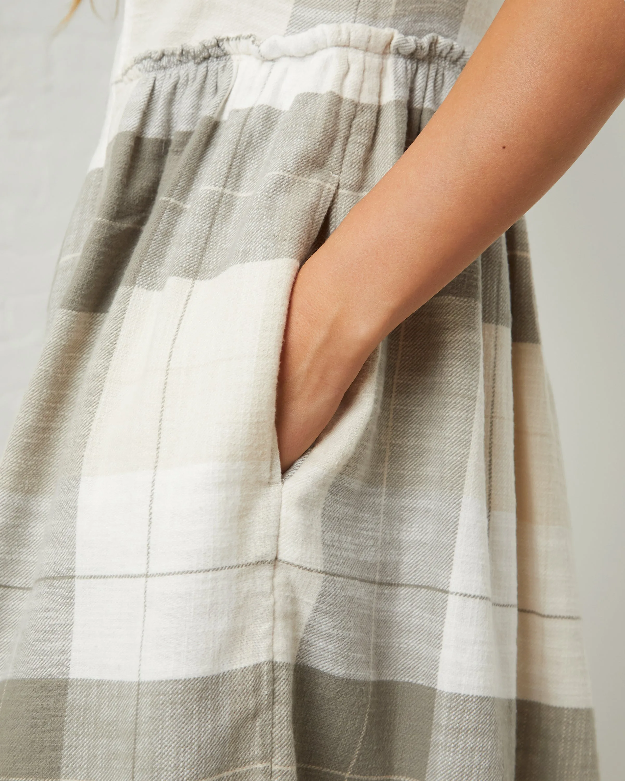 Easy Flutter Sleeve Flannel Dress sold by UpWest product image thumbnail 4