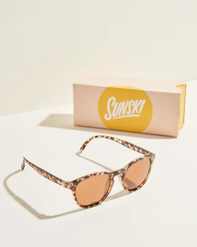 Sunski Dipsea Tortoise Amber sold by UpWest