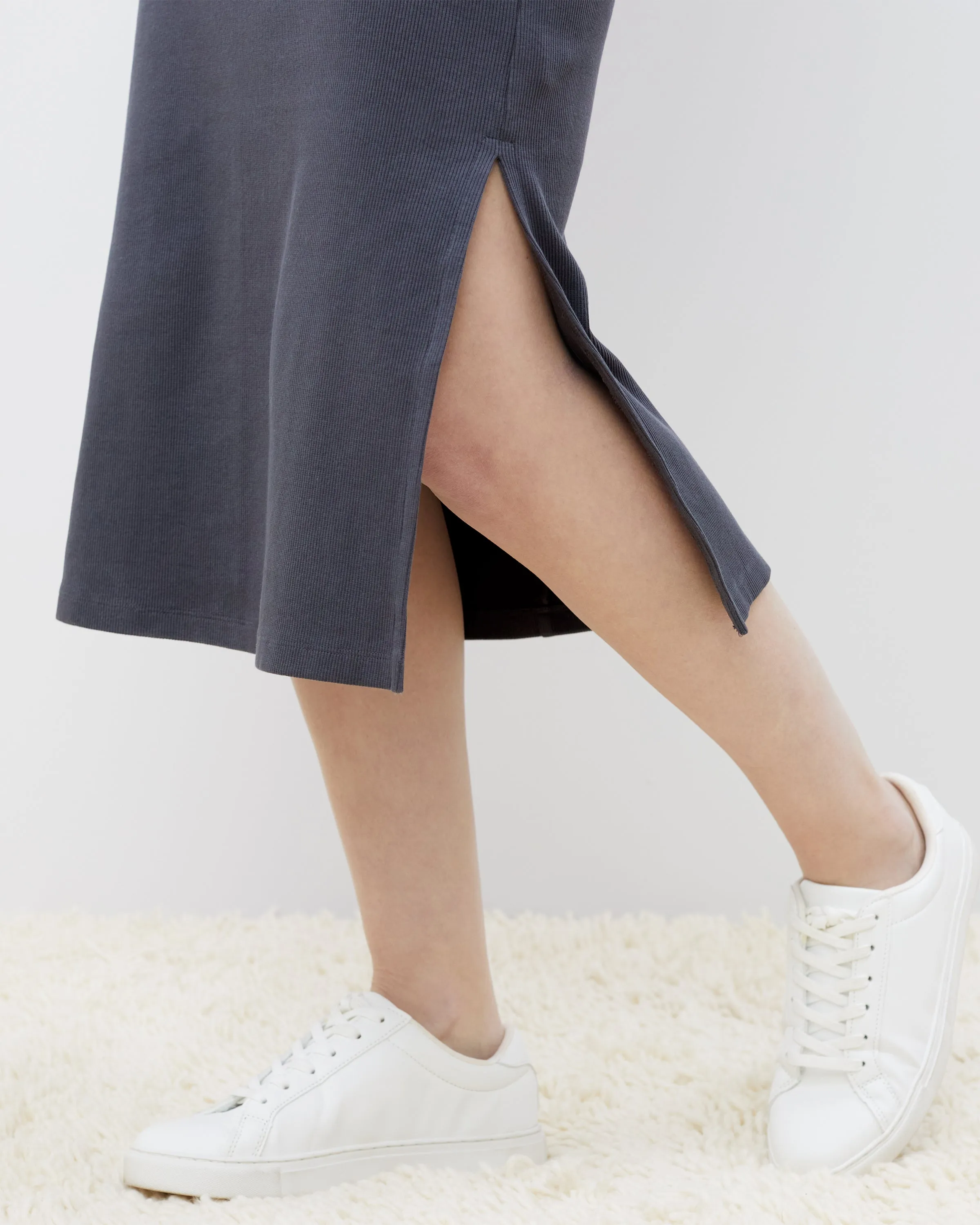 Compression-Rib Midi Tank Dress sold by UpWest product image thumbnail 3