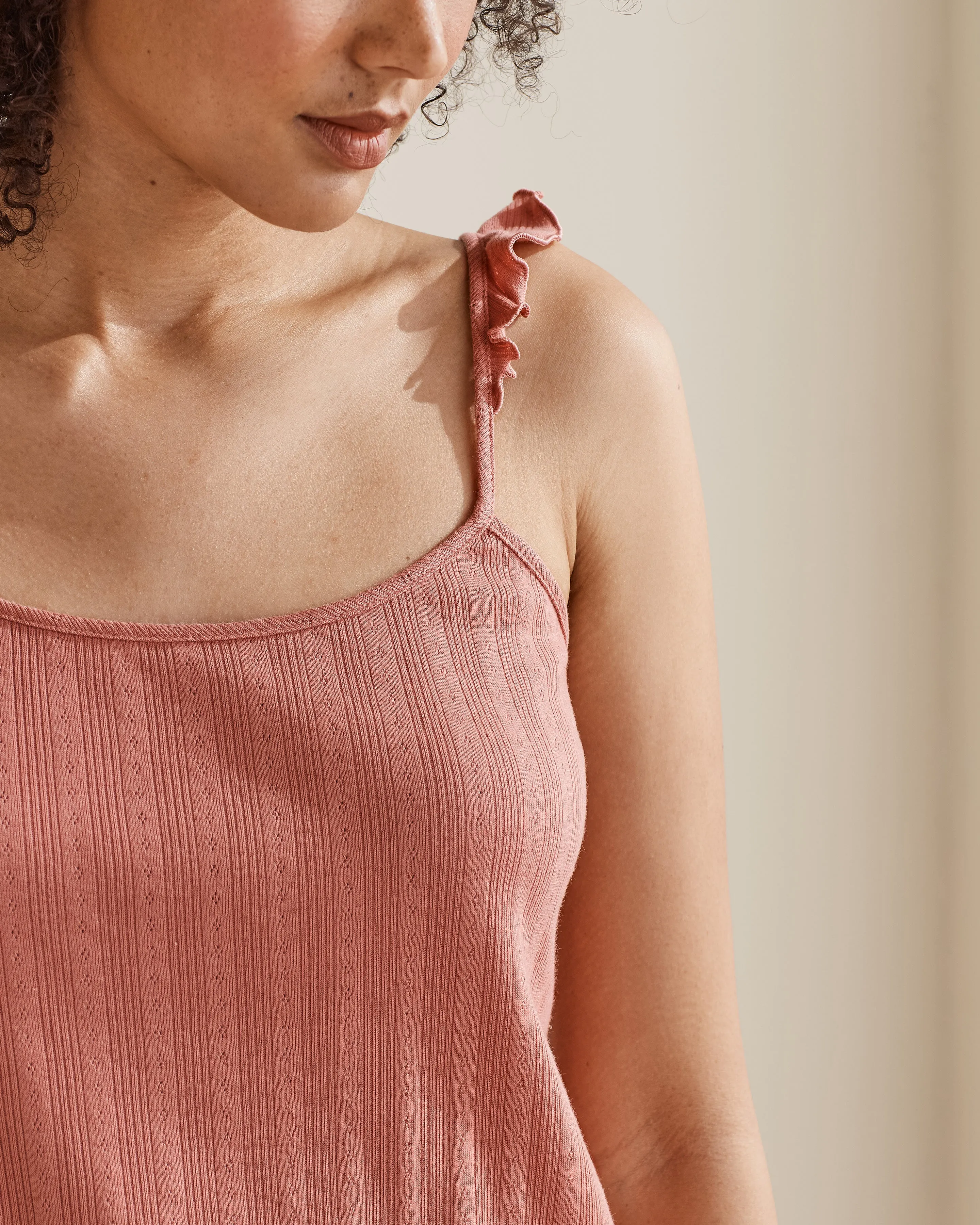 Ruffle Sleep Tank sold by UpWest product image thumbnail 3