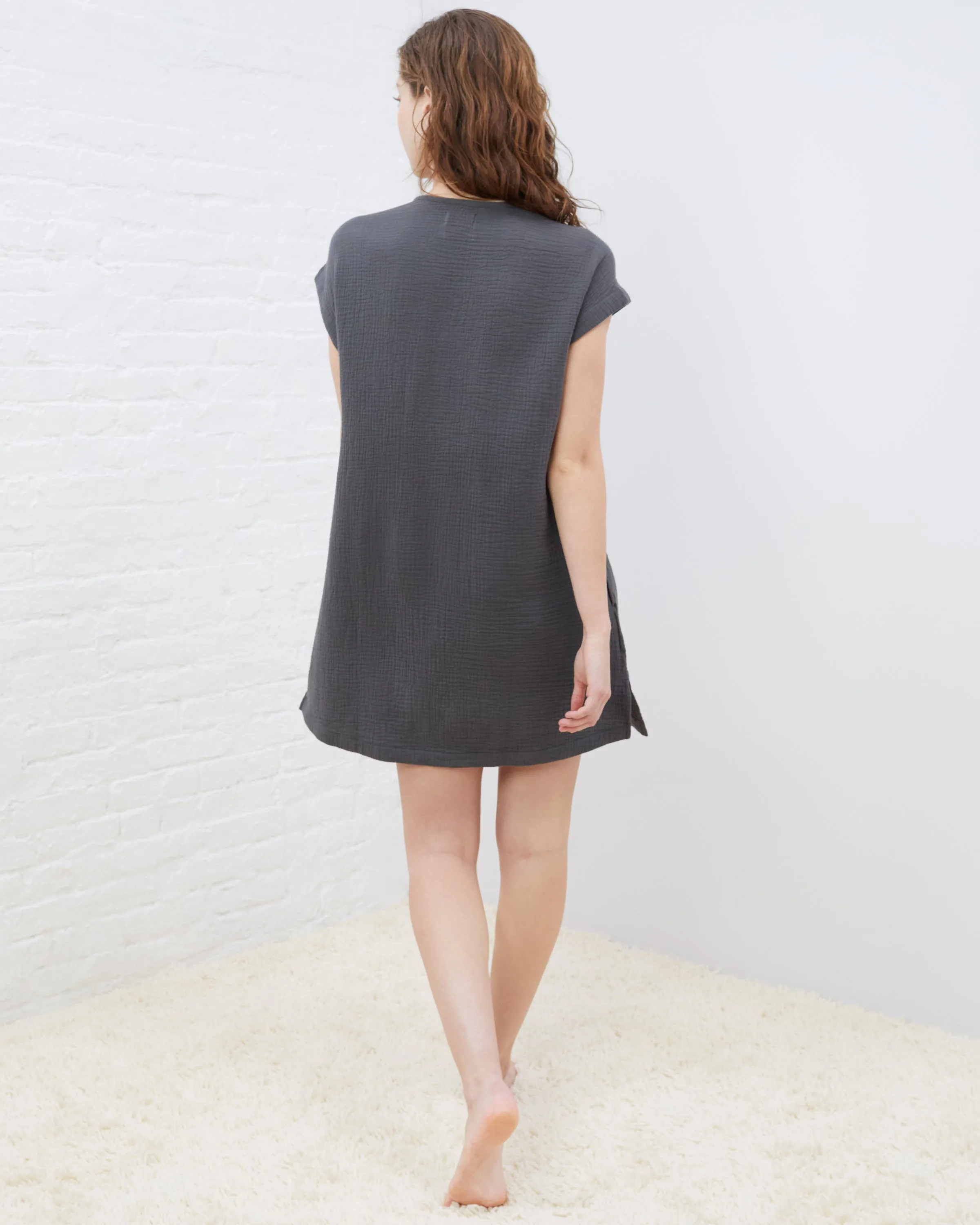 Coastal Cotton Henley Mini Dress sold by UpWest product image thumbnail 2