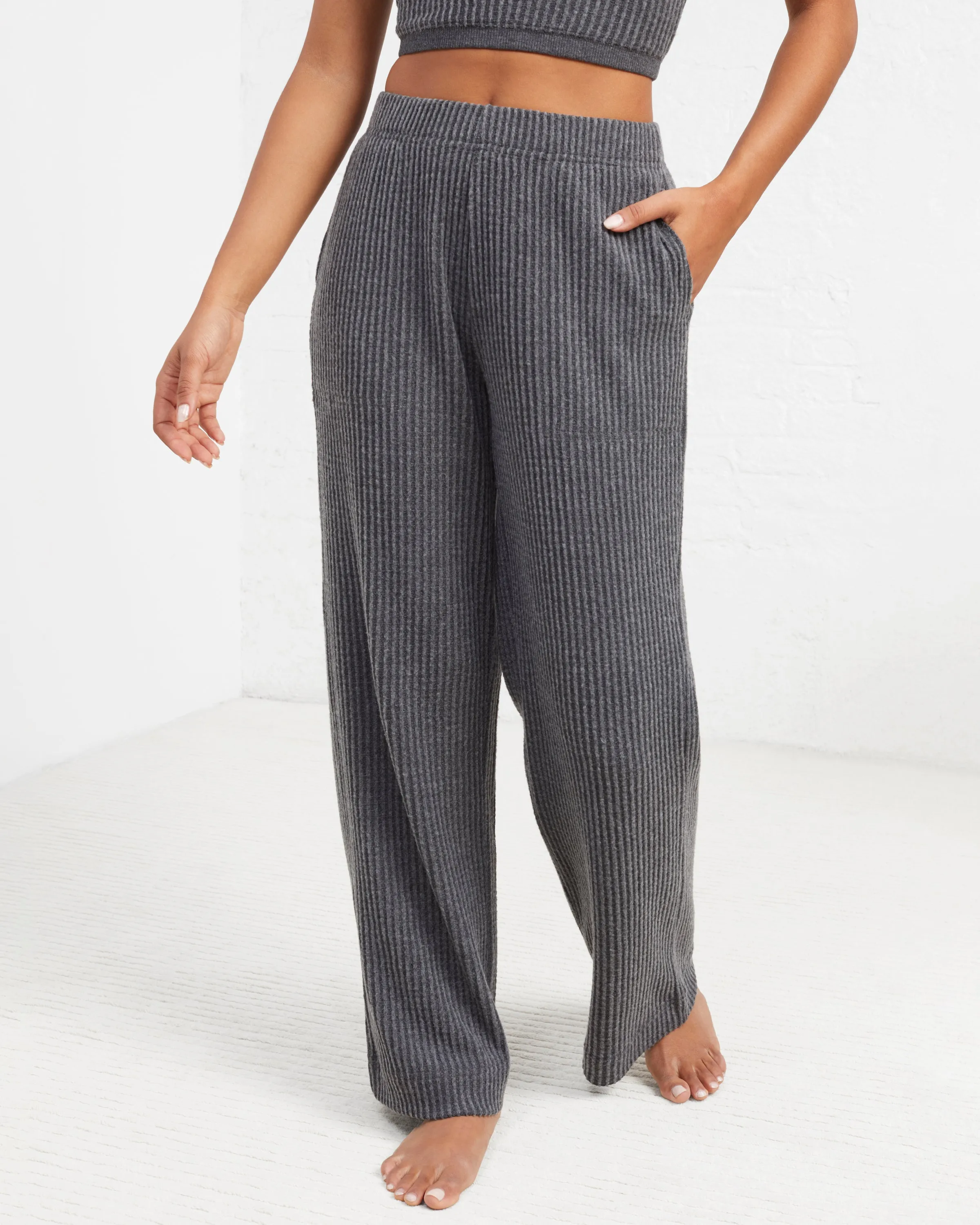 Cozy Up Waffle Wide-Leg Pant sold by UpWest