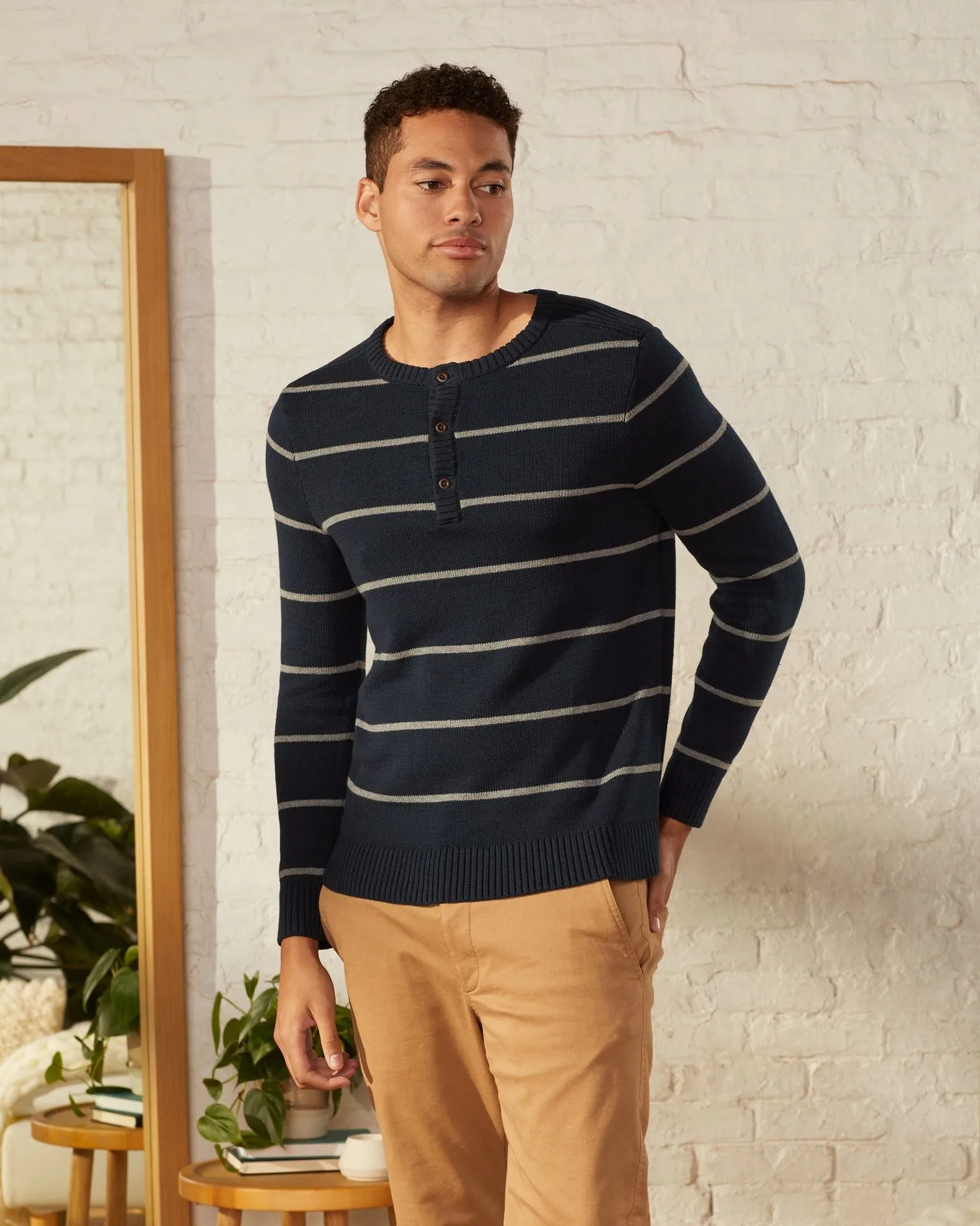 Henley Sweater sold by UpWest