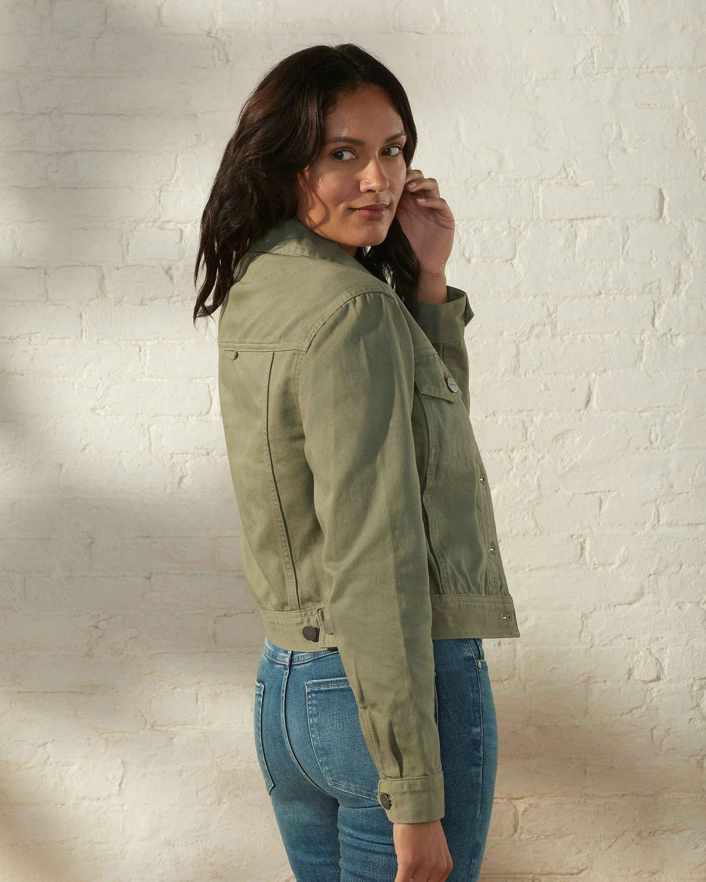 Cropped Trucker Jacket sold by UpWest product image thumbnail 2