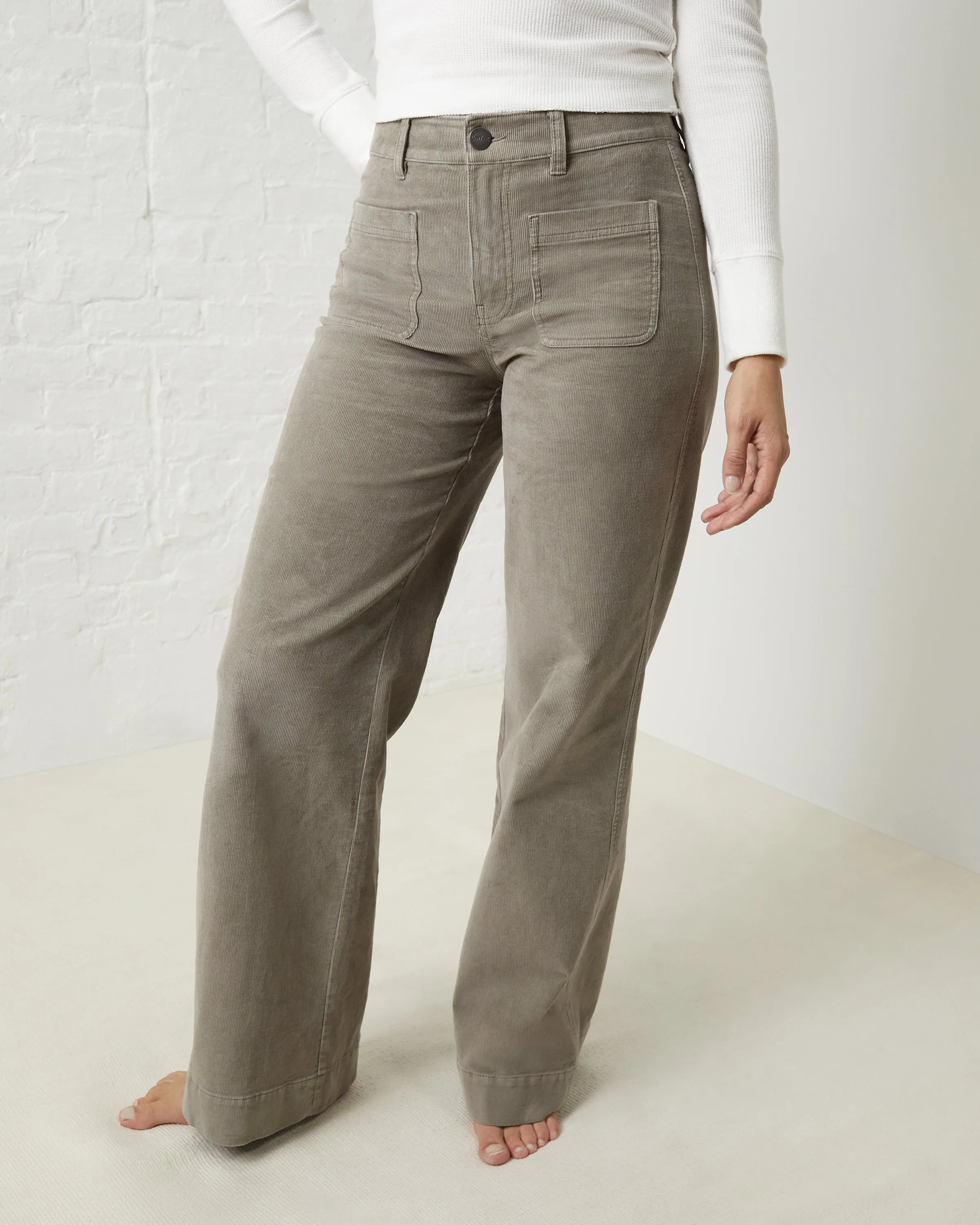 Wide-Leg Cord Pant sold by UpWest