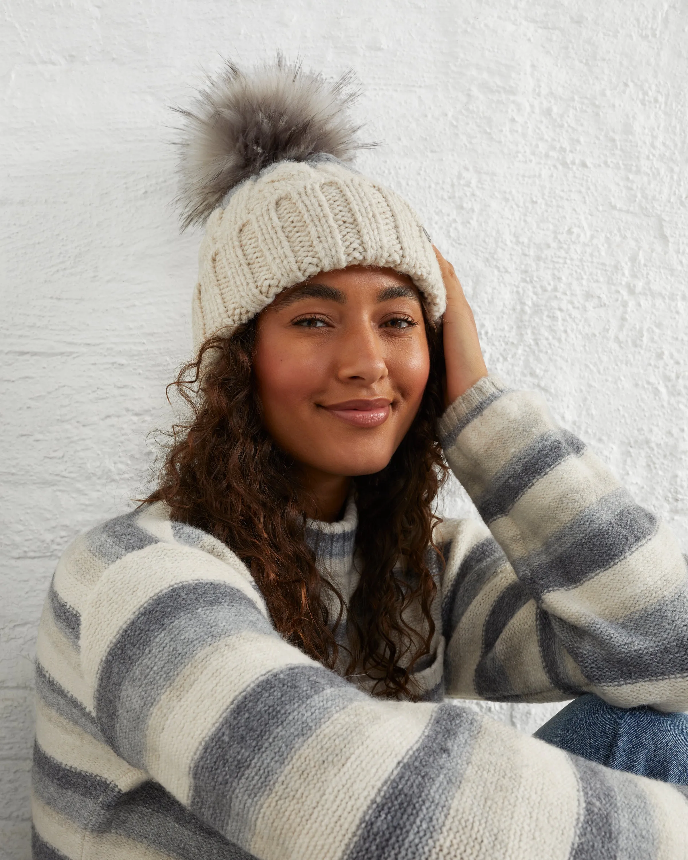 Cozy Cable Beanie sold by UpWest