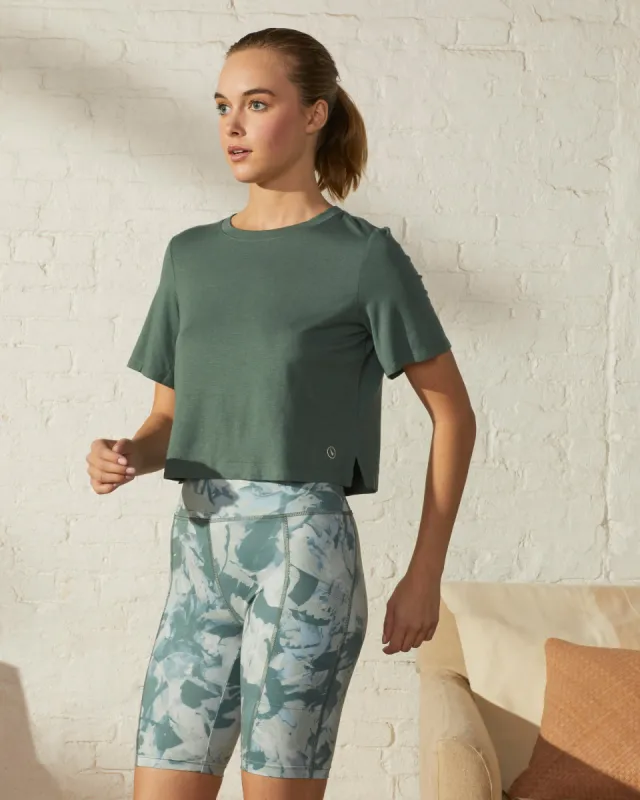 GO UpWest Wicking Cropped Tee sold by UpWest