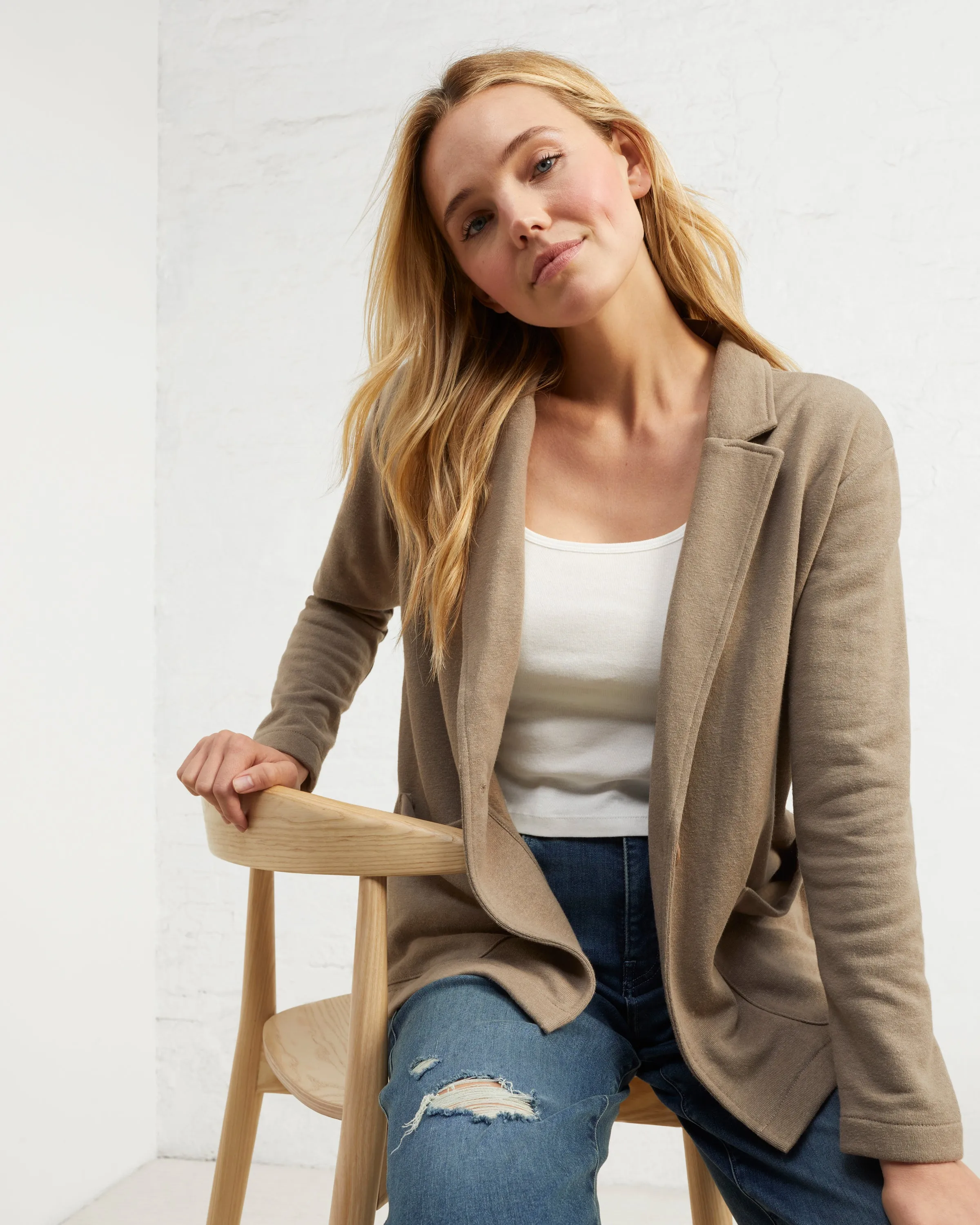 Hemp Fleece Sweatshirt Blazer sold by UpWest product image thumbnail 5