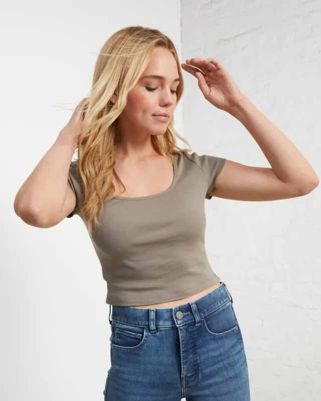 Super Soft Cropped Tee sold by UpWest