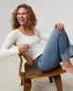 Favorite Waffle Scoop Neck Tee sold by UpWest