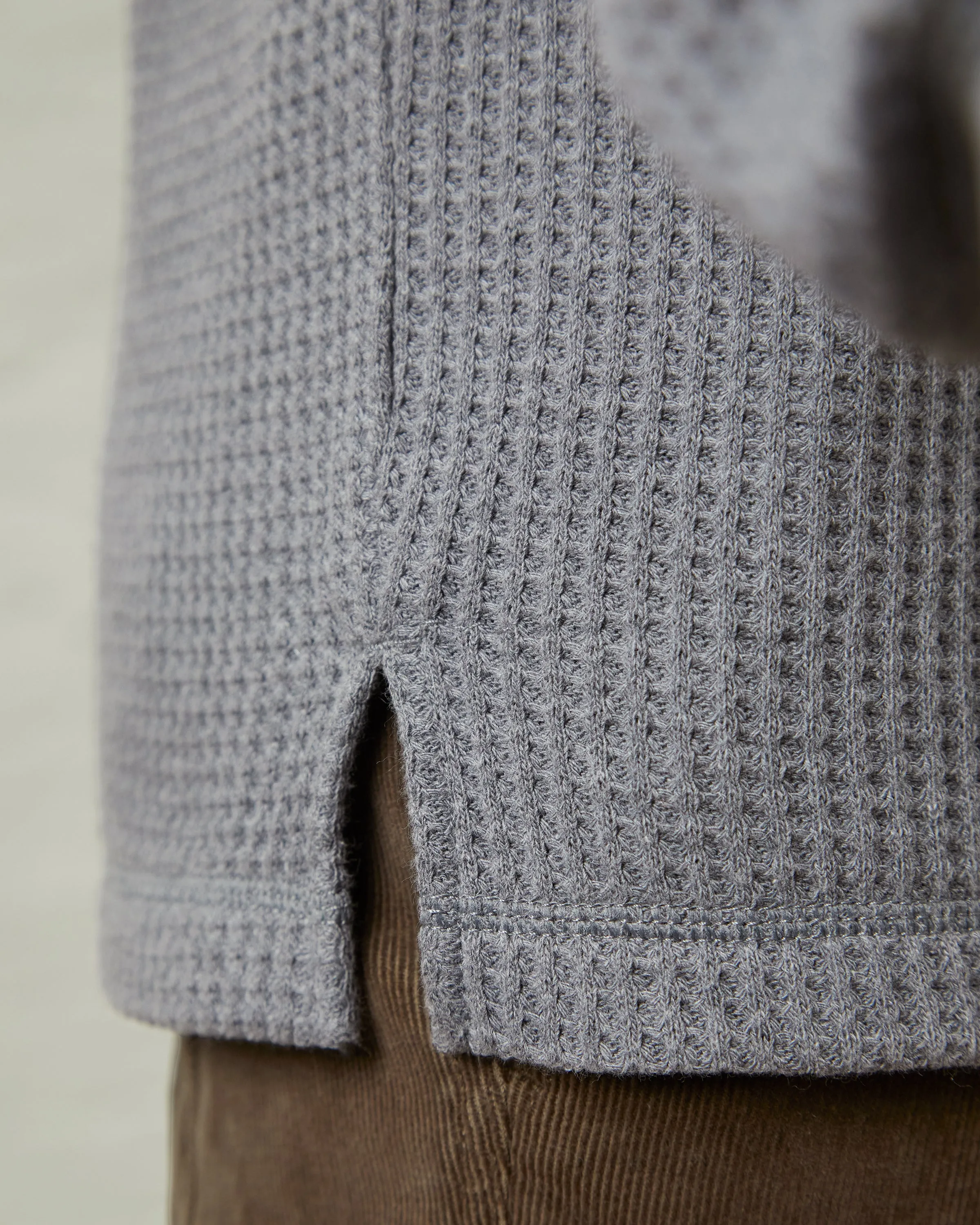 Cozy Up Mock Neck Waffle Tee sold by UpWest product image thumbnail 5