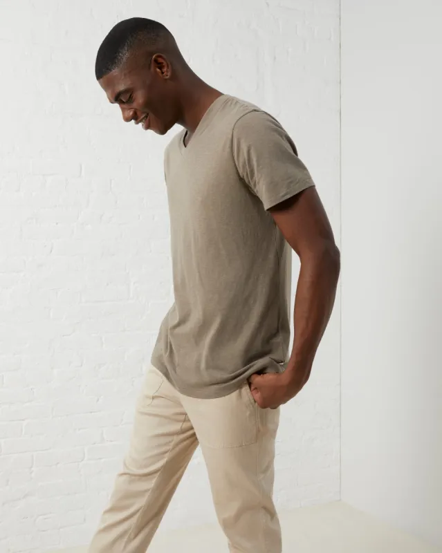 Clean Cotton V-Neck Tee sold by UpWest